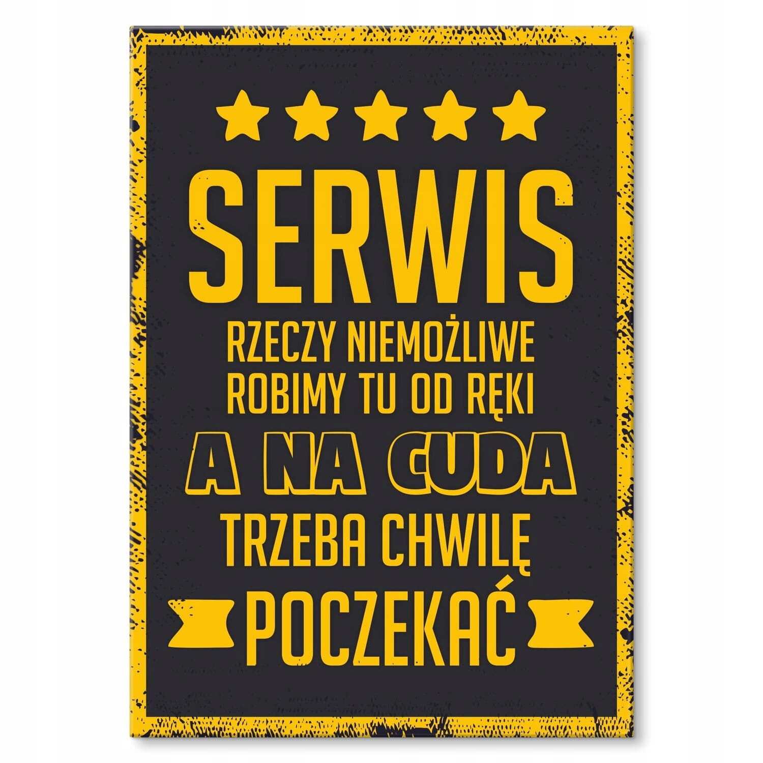 Velká plechová tabule nápis dárek pro servisního mechanika Servis