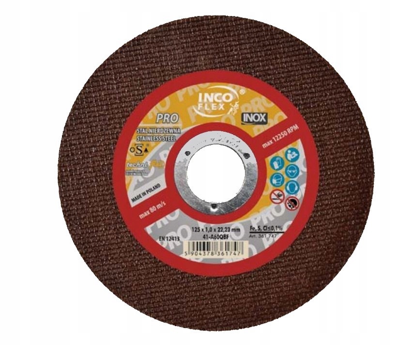 125x1,0x22,23 Kotouč Incoflex Pro Inox Komplet 50 ks