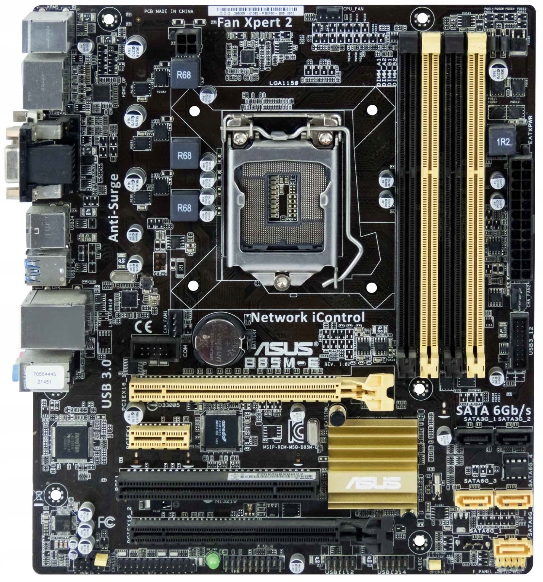 Asus B85M-E B85 LGA1150 DDR3 microATX