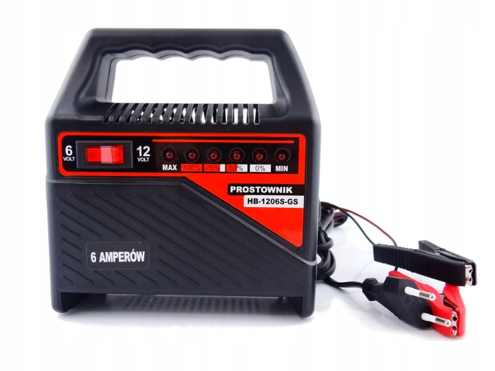

Prostownik Ładowarka Do Akumulatora 6V 12V 6A