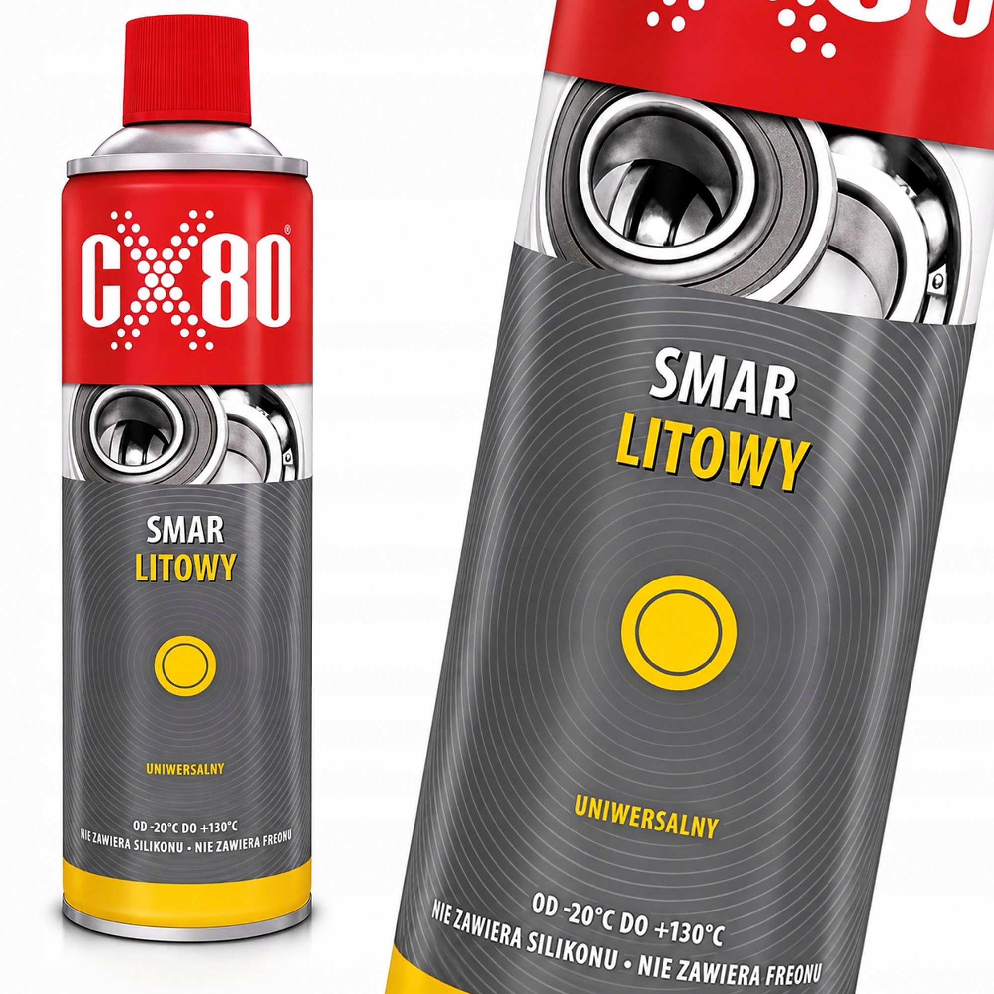 CX80 Wielozadaniowy Smar Litowy Uniwersalny Spray 500ml Ochrona Łożysk Kół