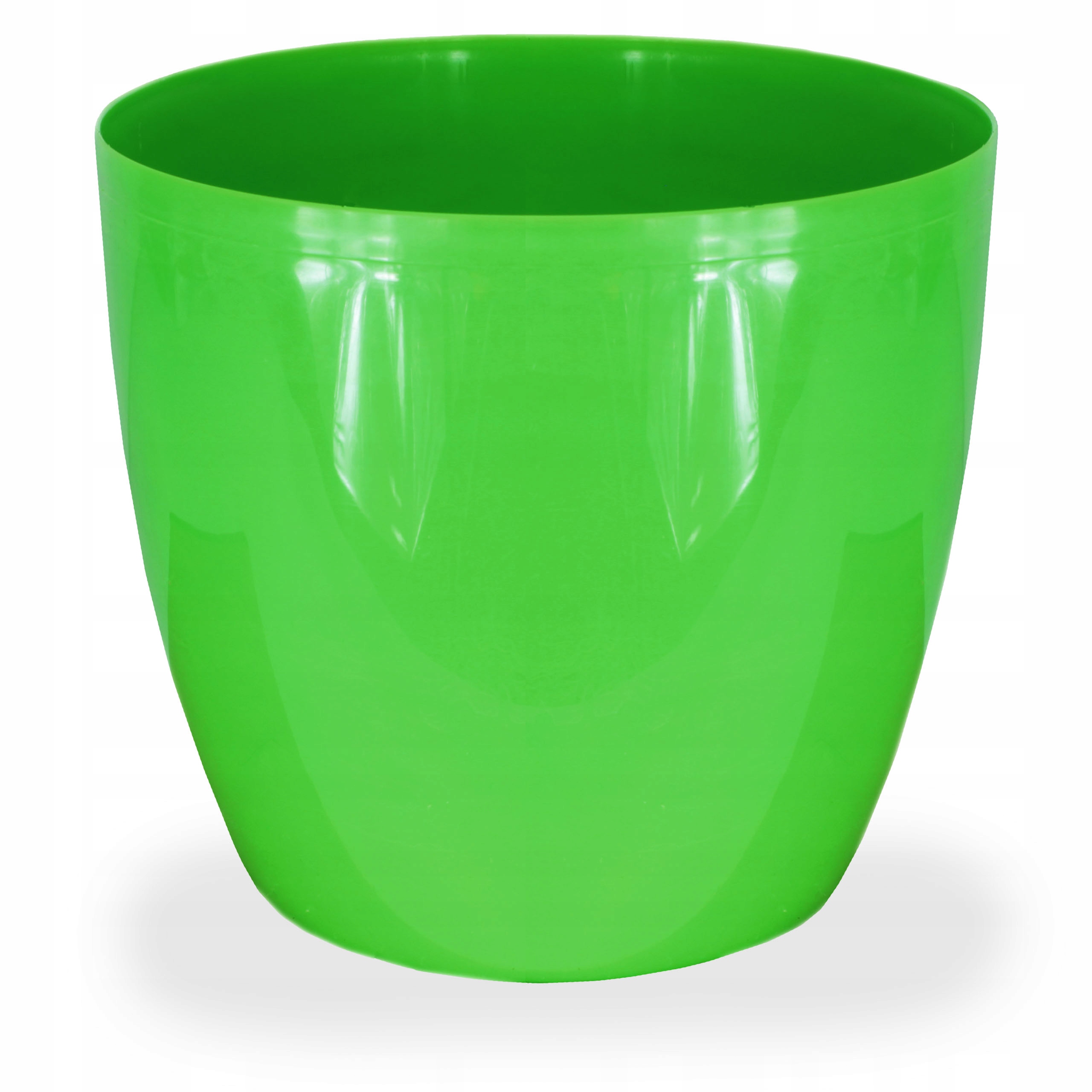 DONICZKA biała POŁYSK donica OSŁONKA ziemia 15 cm osłonka Szerokość produktu 15 cm