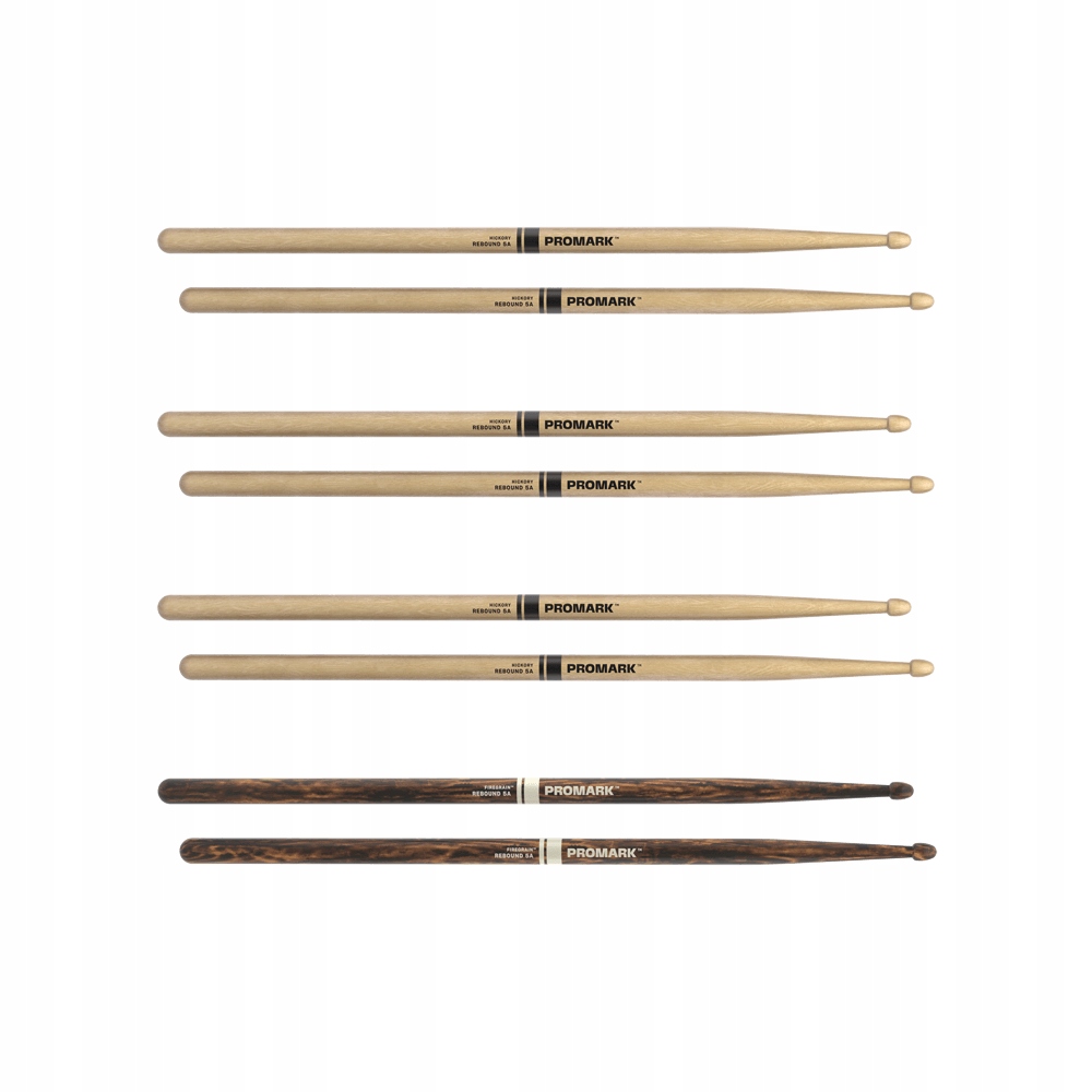 Bubenické paličky Promark Rebound 5A Natural a FireGrain Set