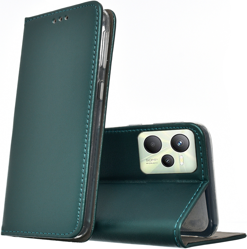 

Etui skóra Magnet Szkło 9H do Realme C35