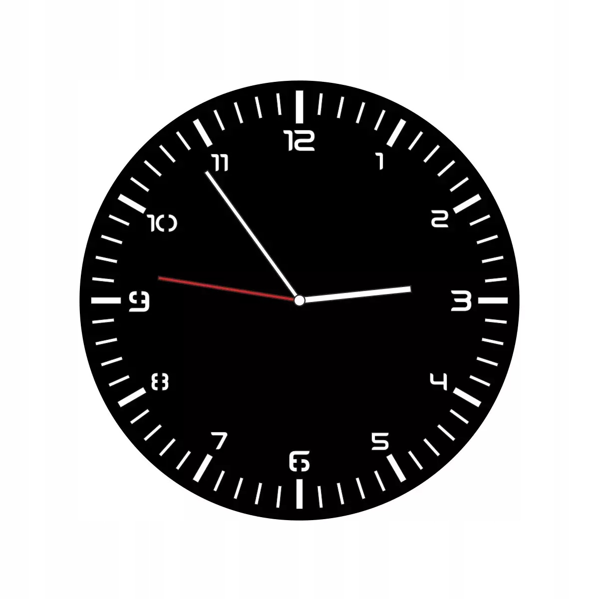 Kovové Hodiny 40 cm na stenu Čierne Klasické