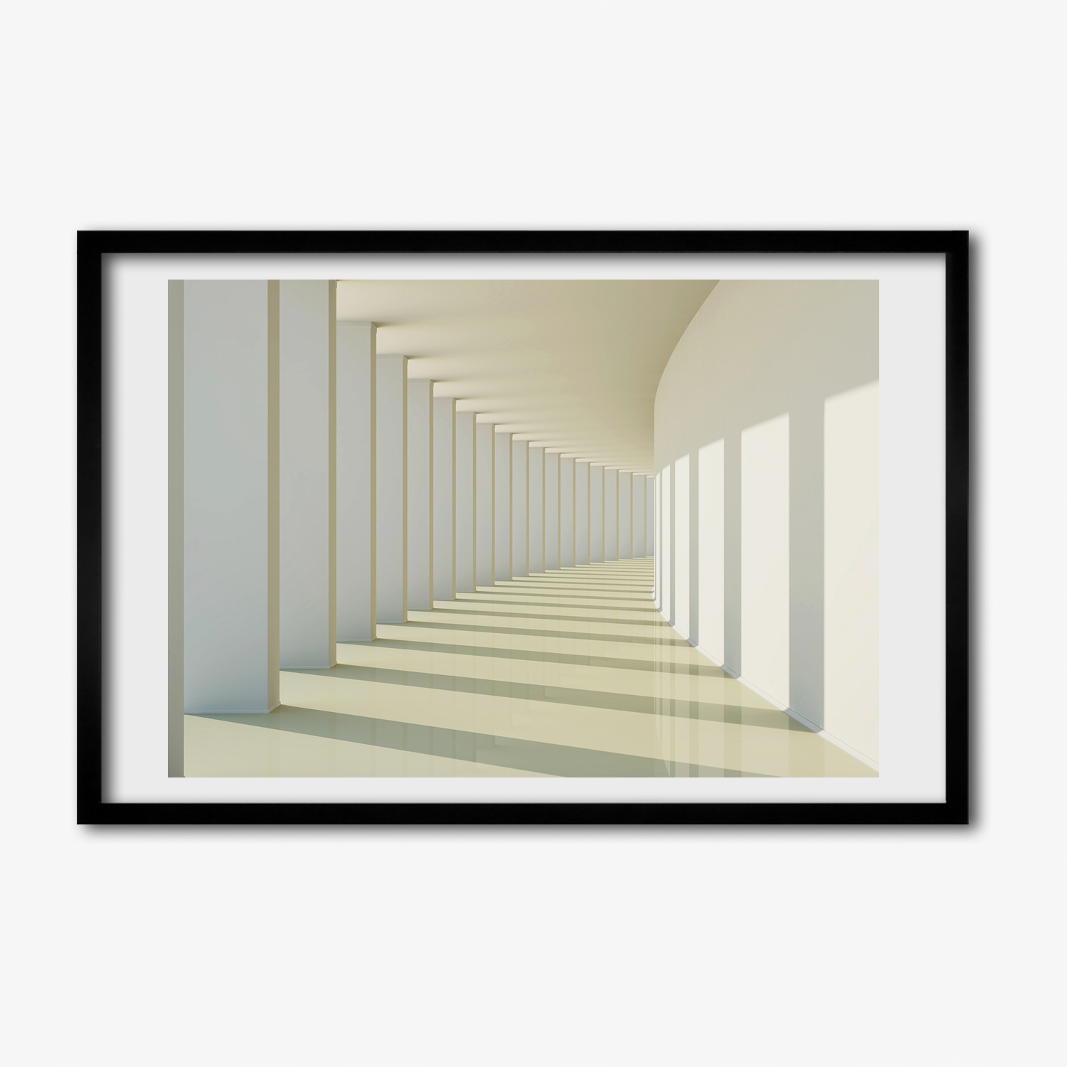 Velký závěsný fotoobraz s Mdf rámečkem Chodba 60x40