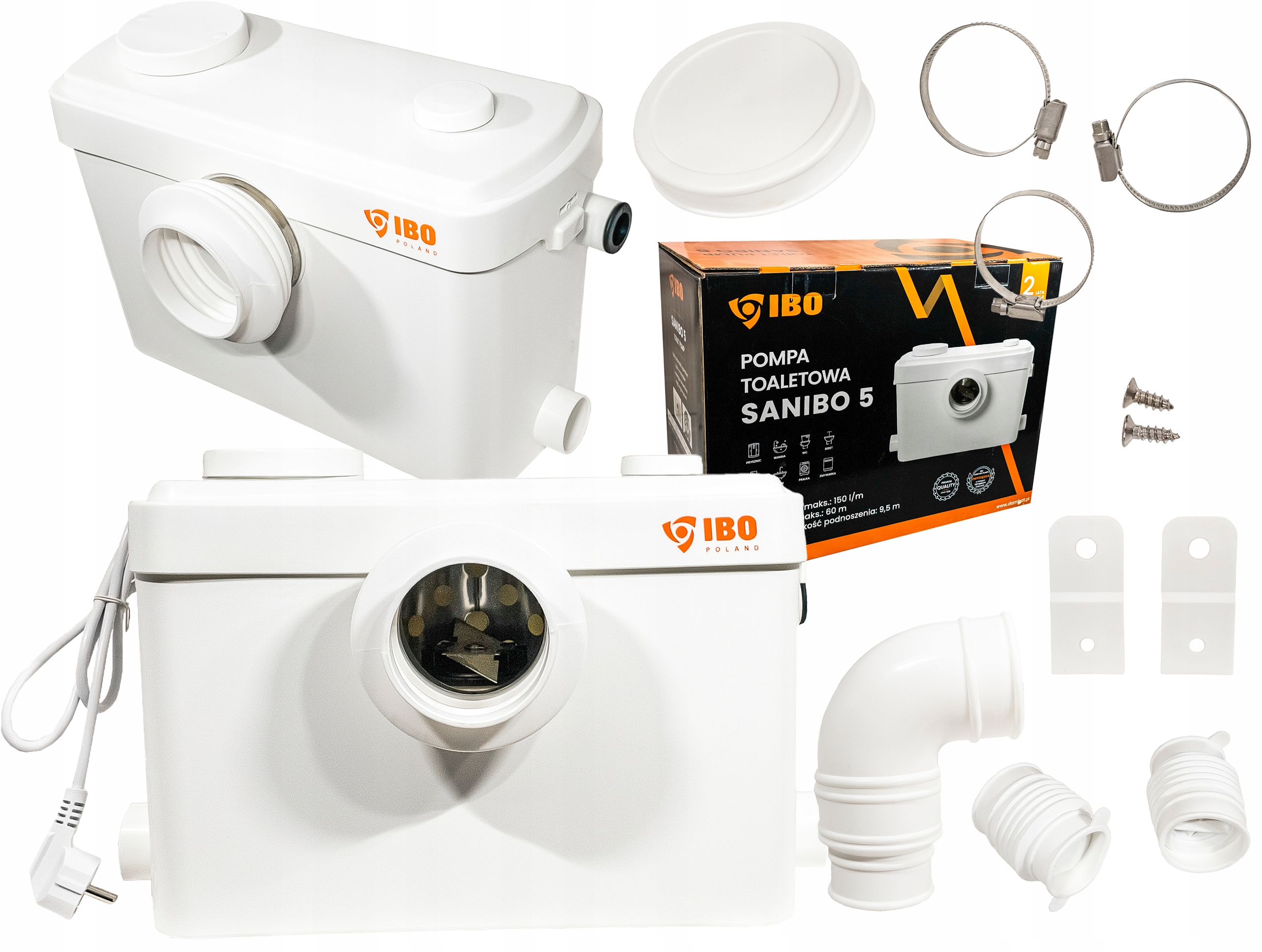 POMPA DO WC ROZDRABNIACZ PRZEPOMPOWNIA ŚCIEKÓW MŁYNEK ŁAZIENKOWA IBO
