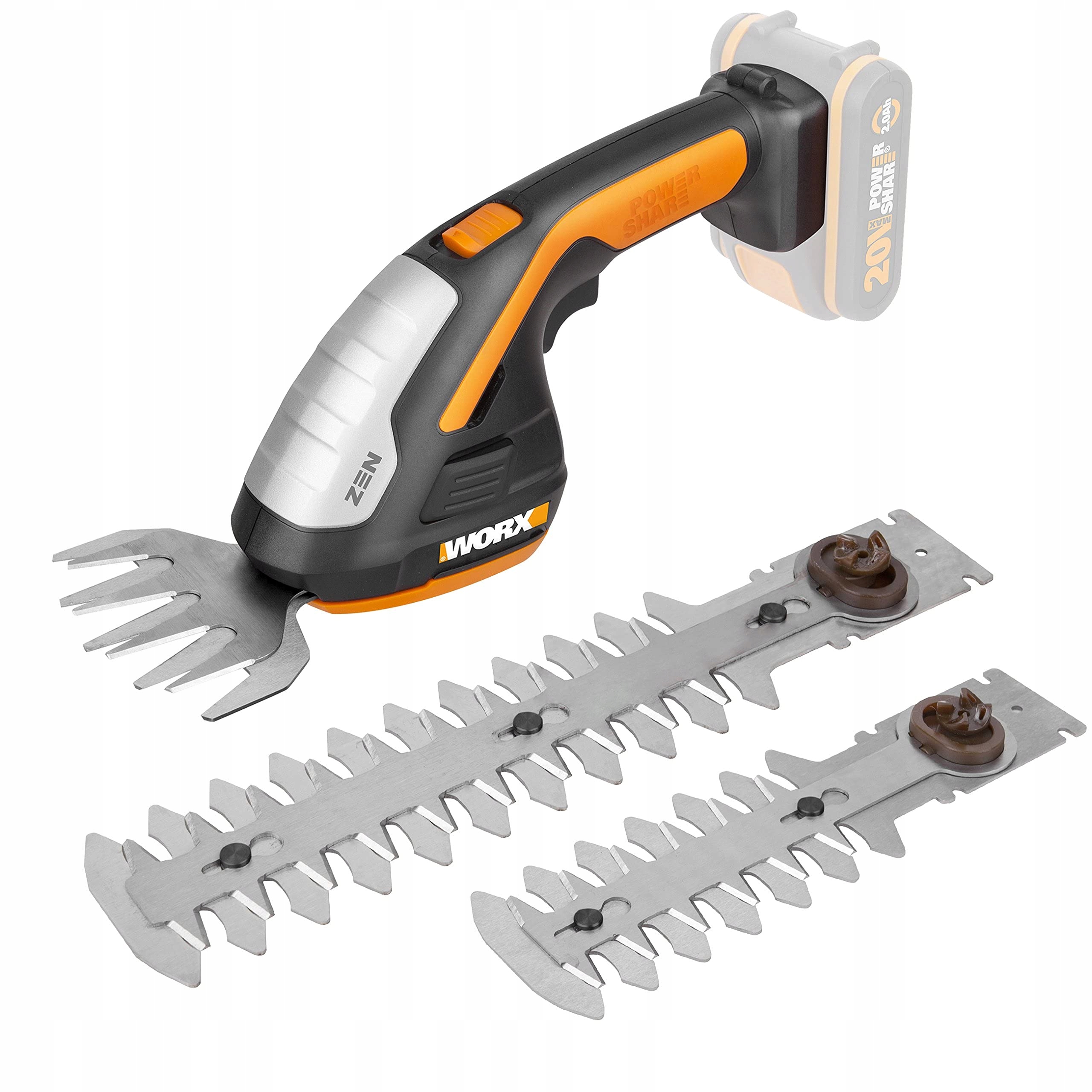 Akumulátorové elektrické nožnice Worx, 20 cm, 20 V