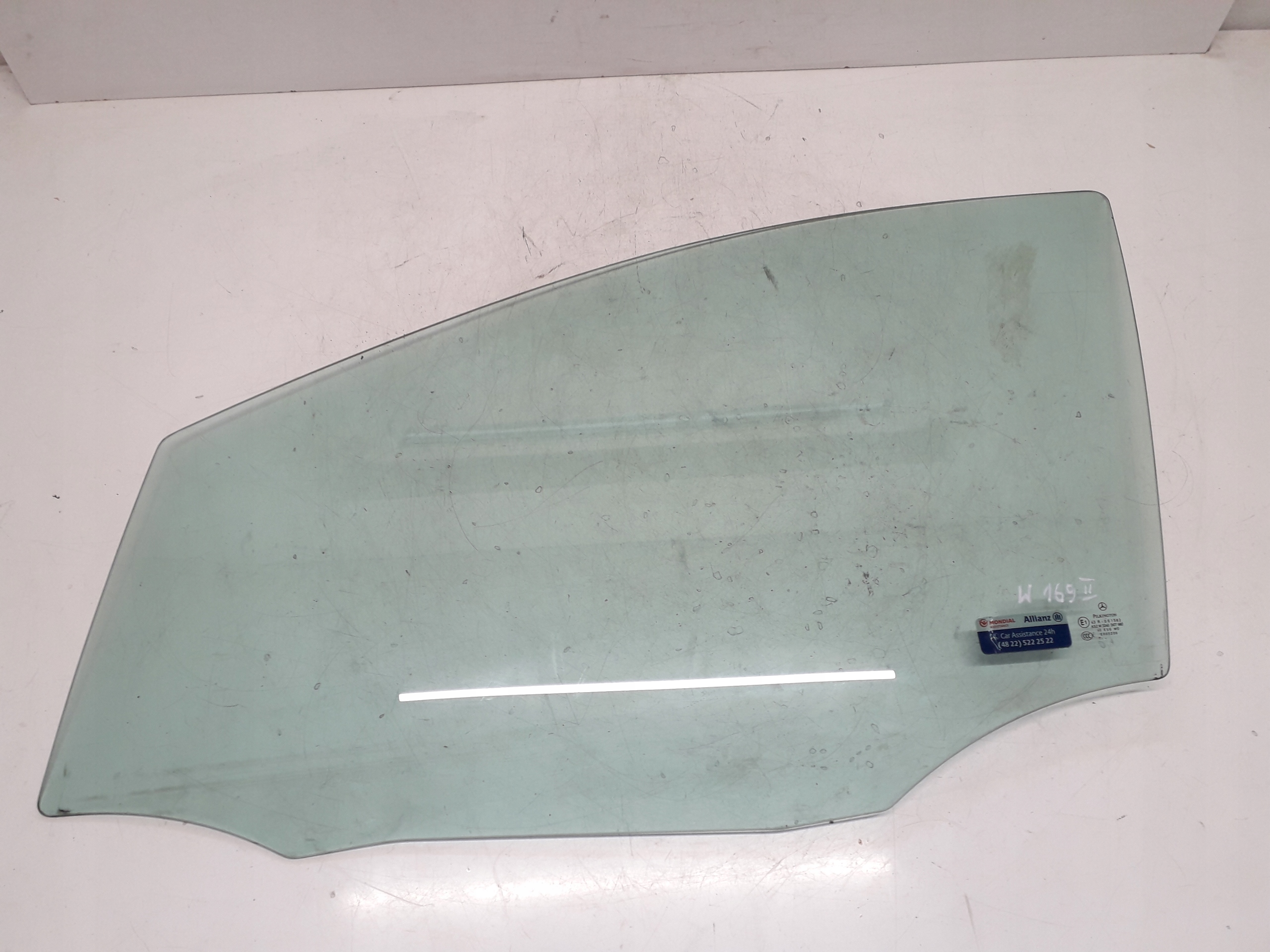 MERCEDES A W169 04-12 SZYBA LEWA PRZEDNIA PRZÓD