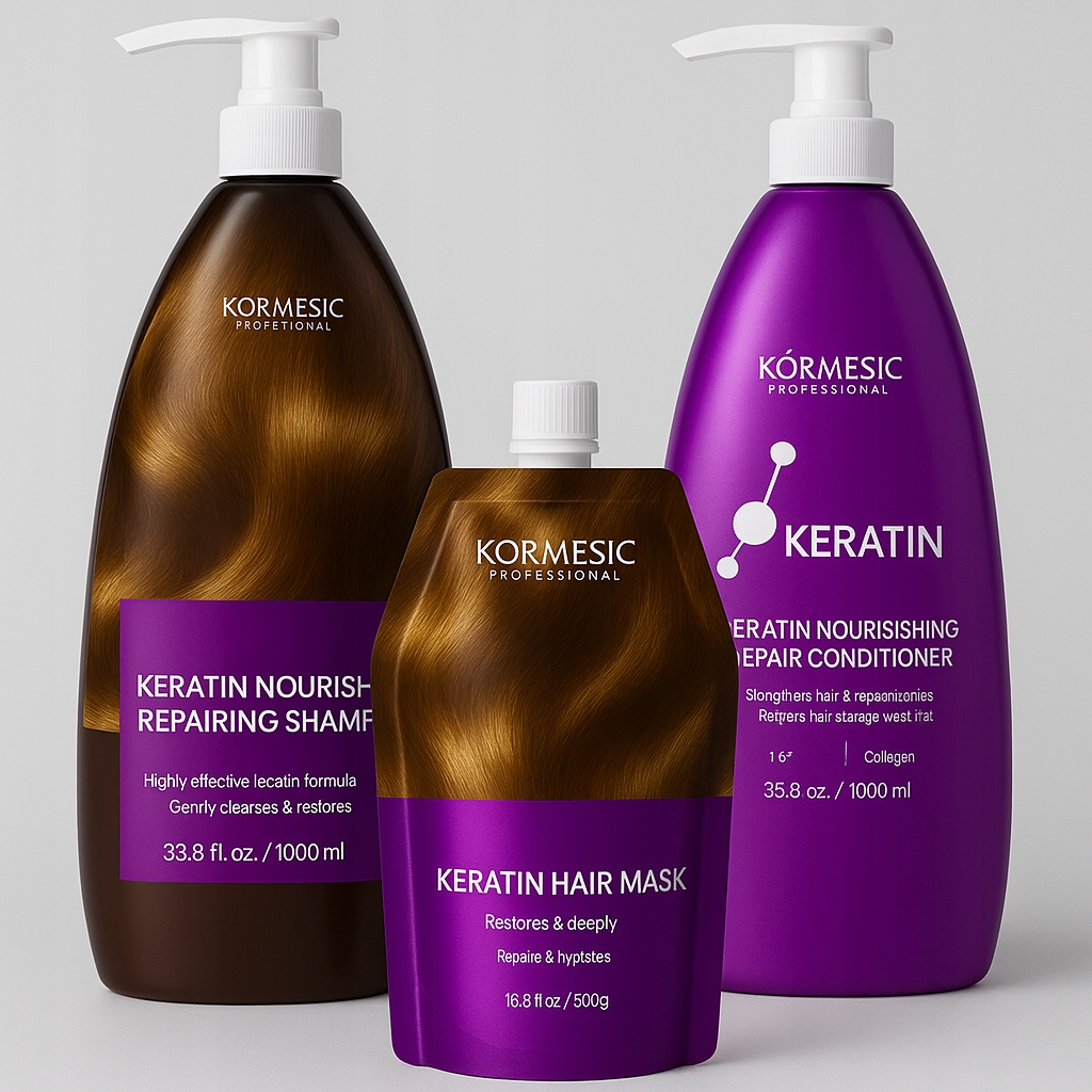 Sada Kormesic Šampon Kondicionér Maska na vlasy regenerační a hydratační