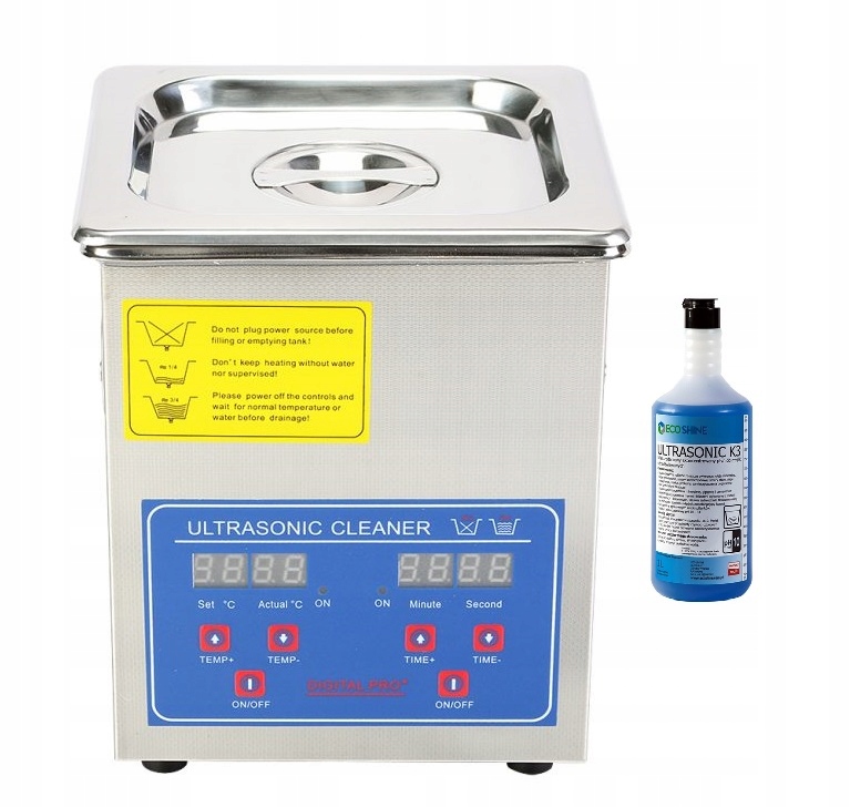 Ultrazvuková myčka na vodu 2L 160W koš tekutina