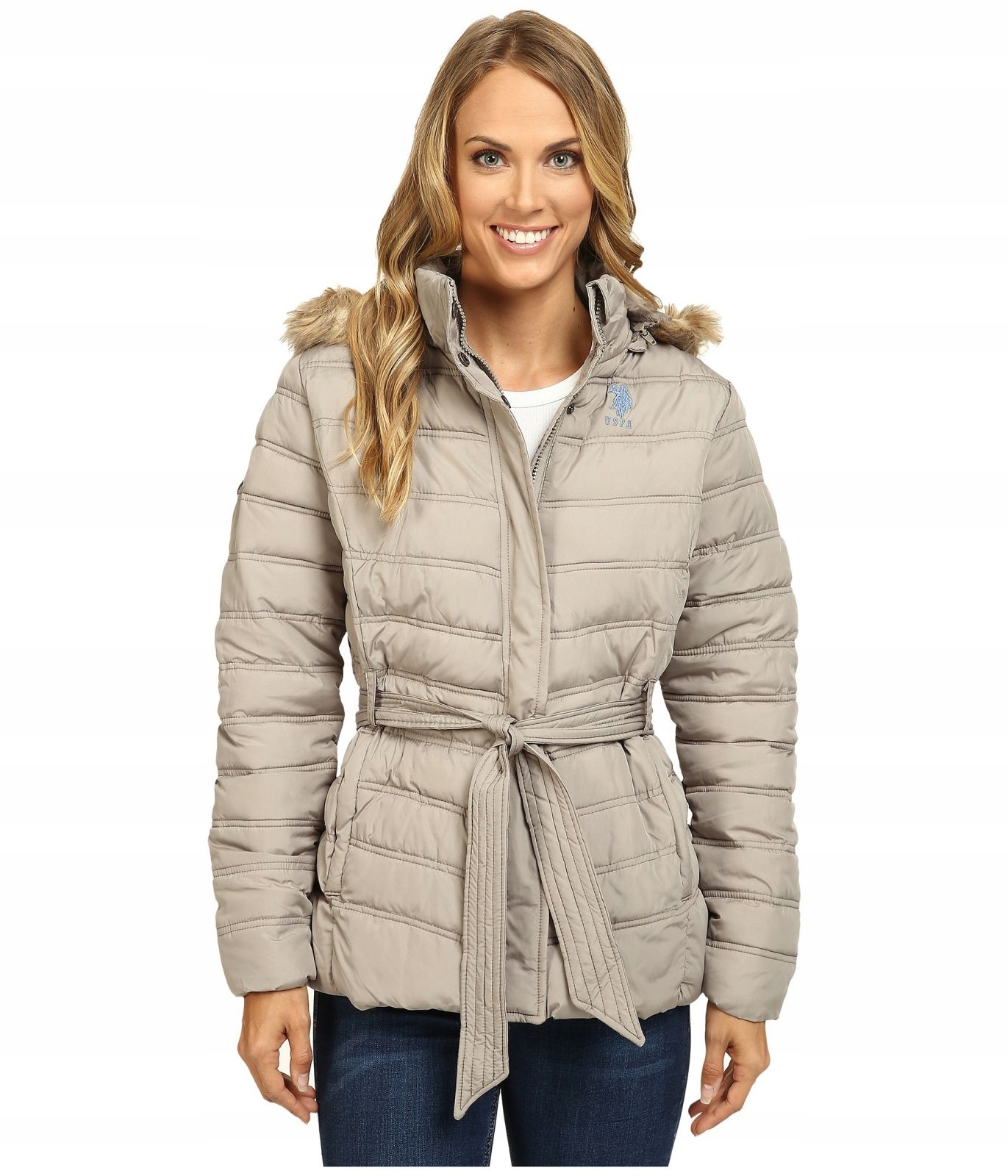U.s. Polo Assn. dámská zimní bunda Belted Puffer L