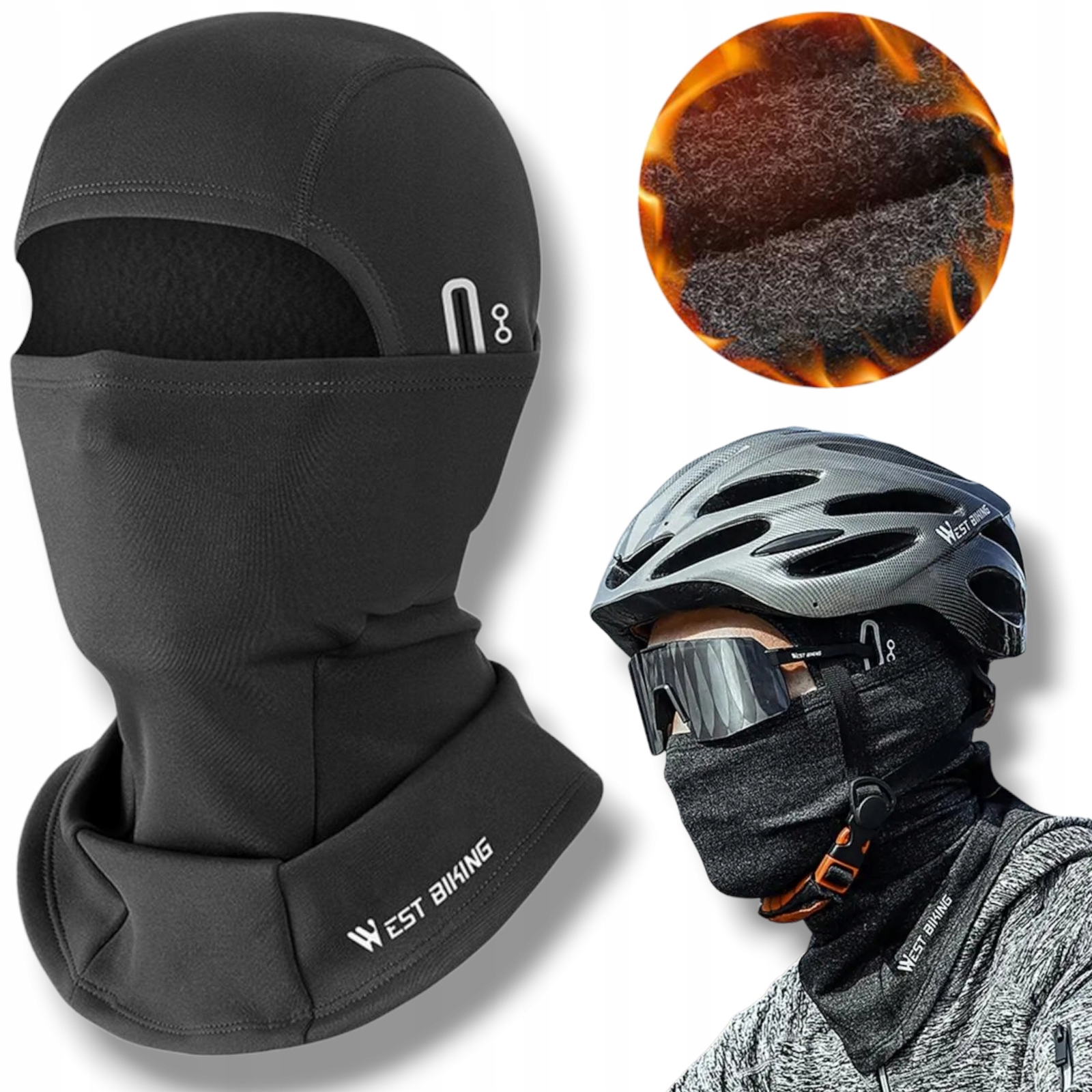 WEST BIKING МОТОЦИКЛЕТНАЯ БАЛАКЛАВА ДЛЯ ВЕЛОСИПЕДНОГО ШЛЕМА
