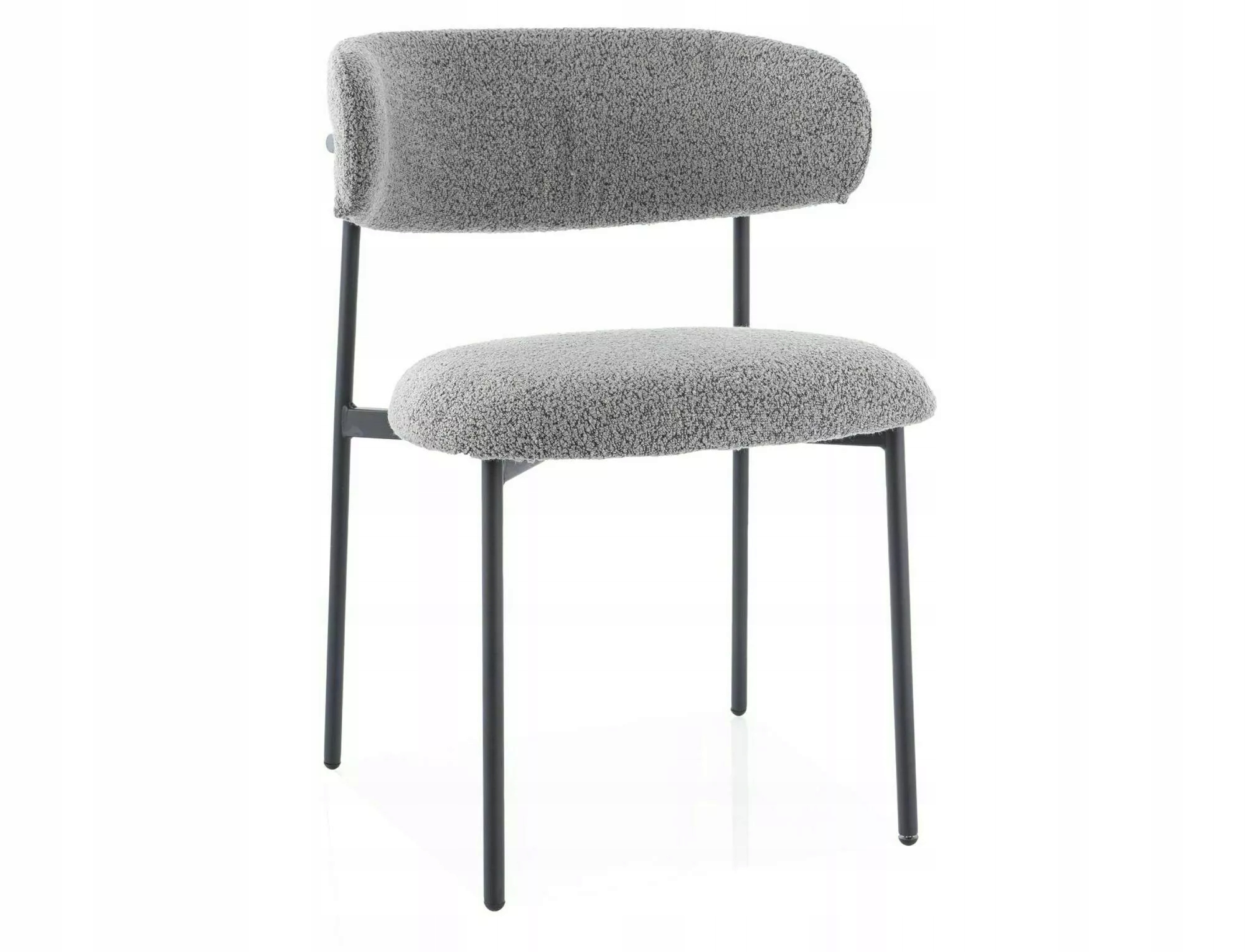 Čalúnená stolička Elton čierna/sivá Sig