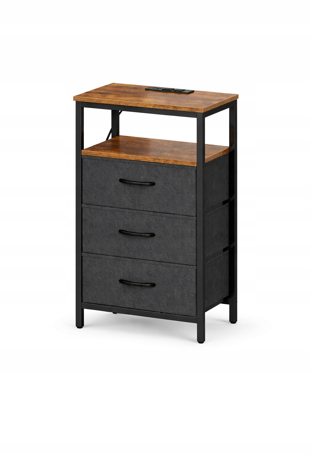 Noční stolek s zásuvkami a Usb, Noční stolek se zásuvkou a policemi