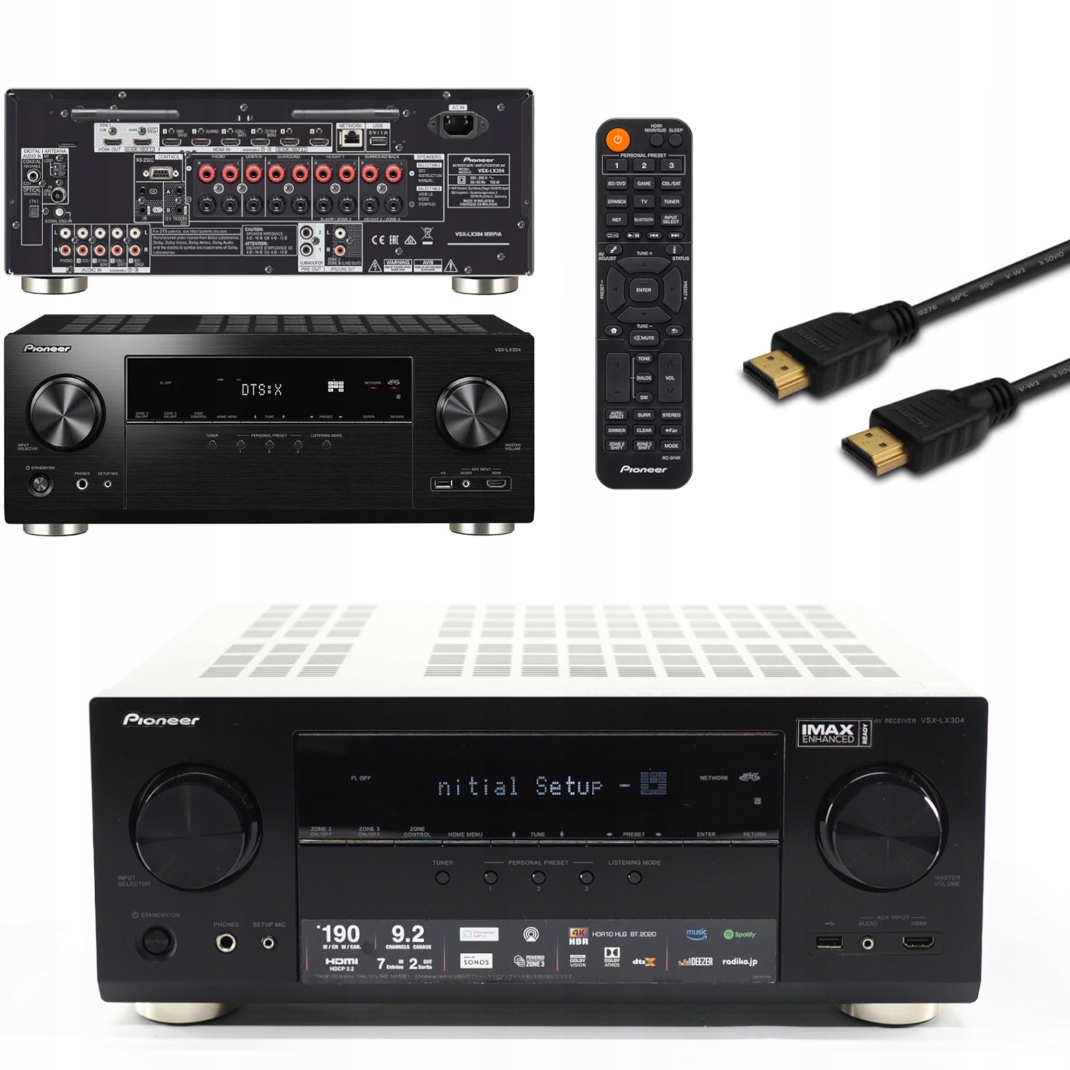 Amplituner Pioneer VSX-LX304 9.2 czarny