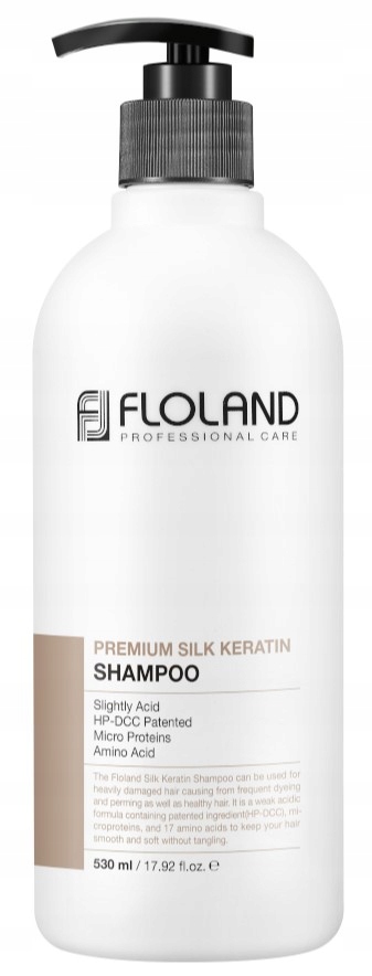 Fioland Premium Silk Keratin šampon pro silně poškozené vlasy 530 ml