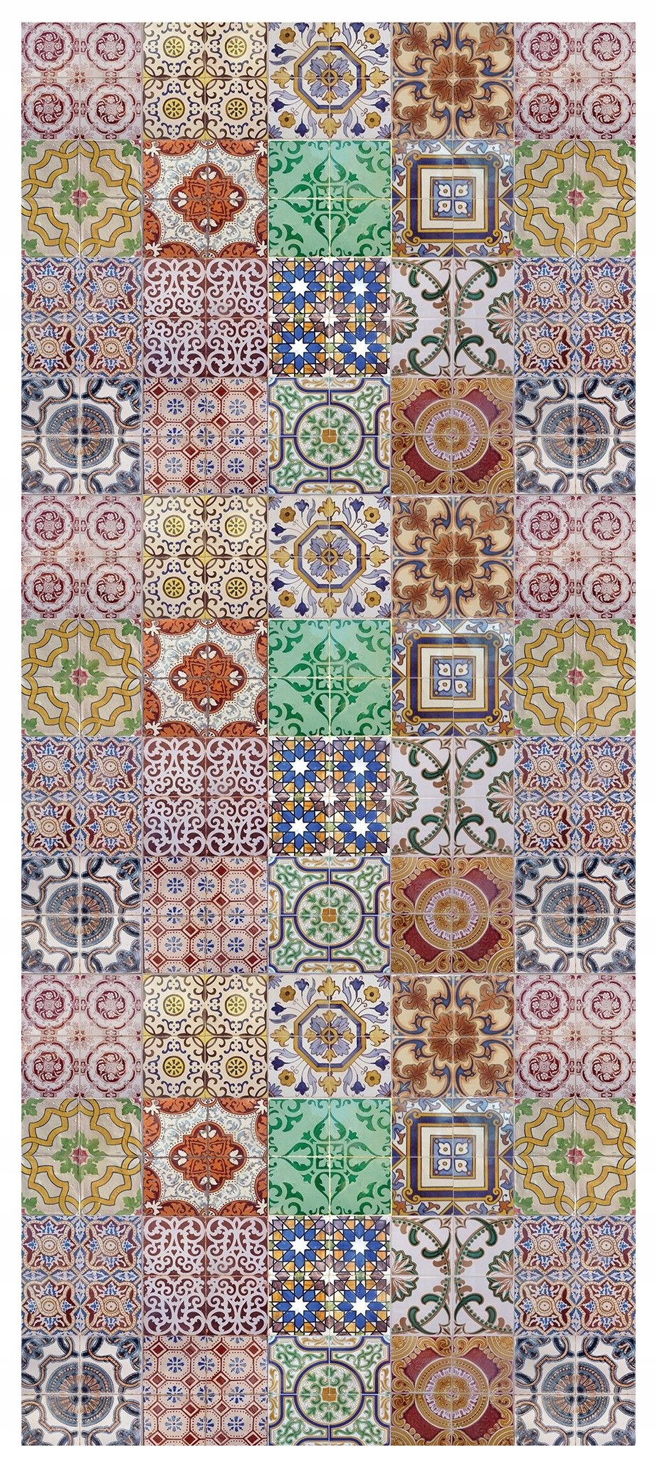 Samolepka Fototapeta Mozaikové vzory a dlaždice ornament etno 91x211