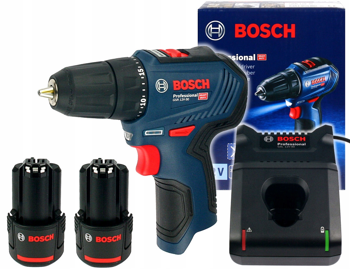 

Wkrętarka Gsr 12V-30 Bosch 2x2,0Ah Bezszczotkowa