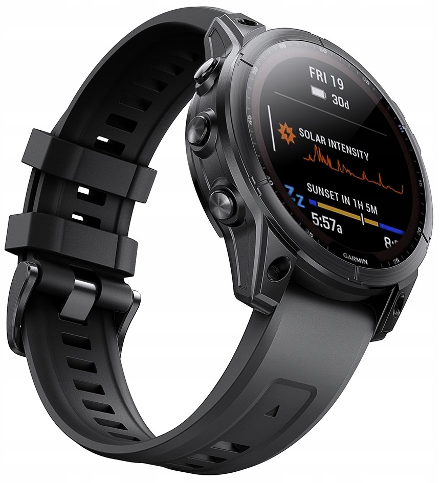 CZARNY Pasek Garmin FENIX 5 PLUS (szerokość 22mm) Producent Inna