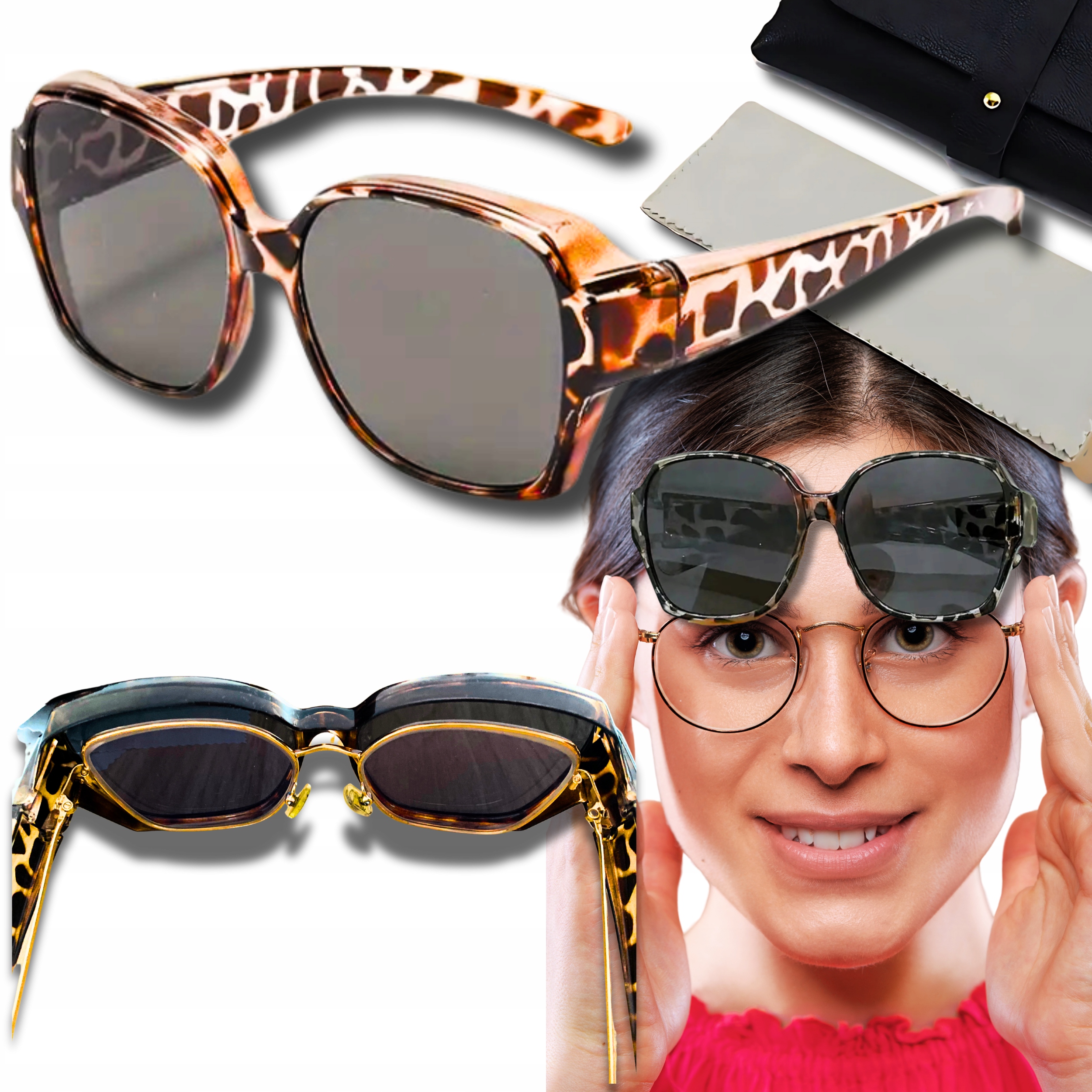 Polarizační Návleky Na Brýle Pro Jízdu V Noci Pouzdro S Polarizací