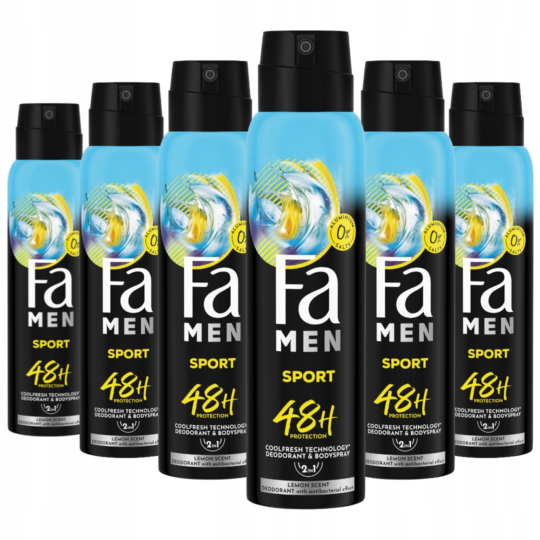 Fa Men deodorant ve spreji Sport pro muže 150 Ml x6