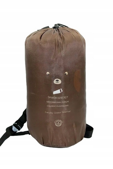 Śpiwór mumia Utendors dziecięcy 170X65cm miś plecak