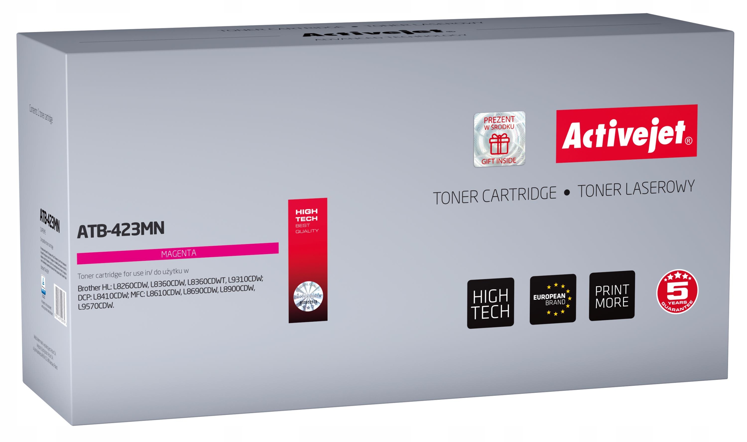 Activejet ATB-423MN Toner zamiennik Brother TN-423M 4000 stron czerwony