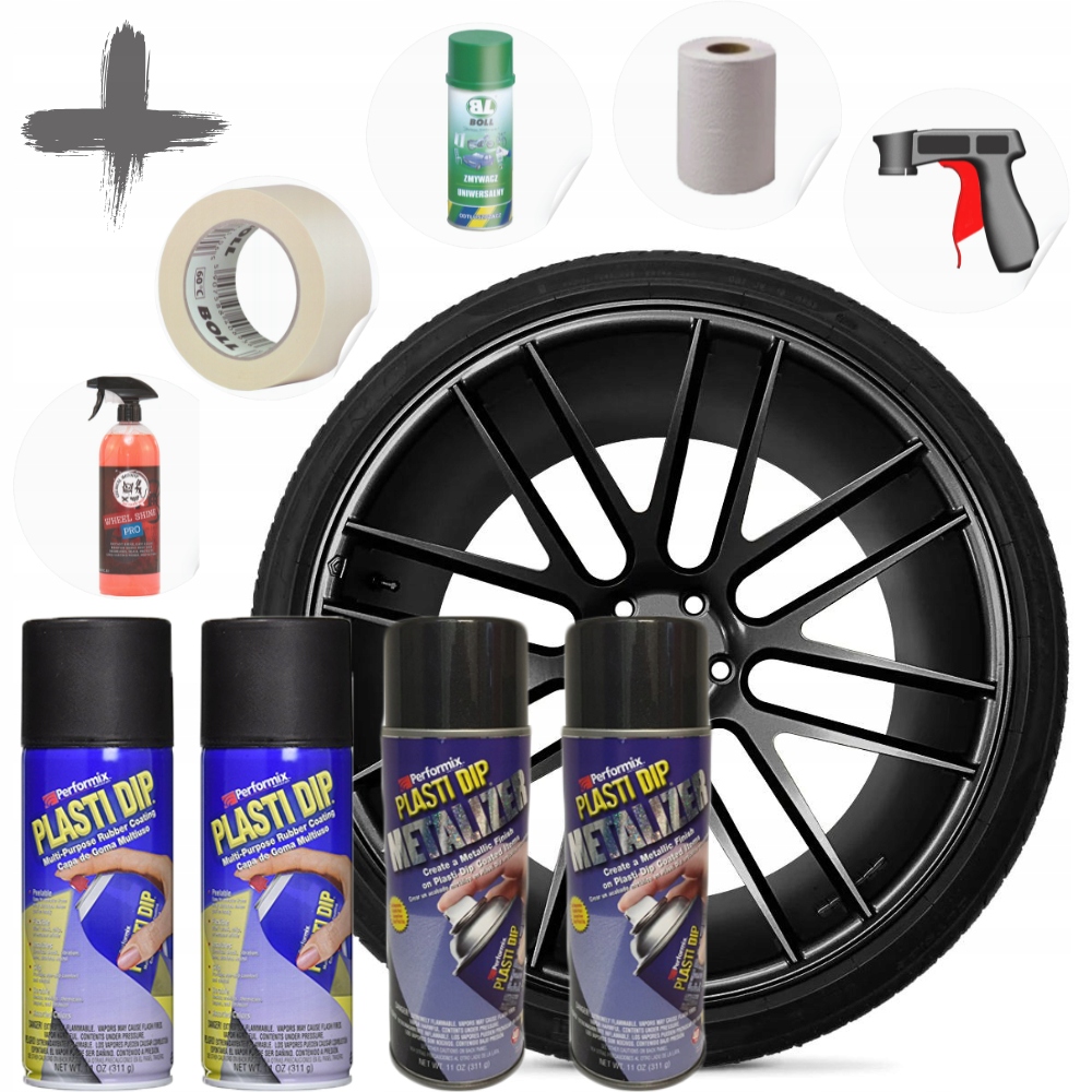 Sada na disky Plasti Dip Graphite Metalizer Metalizovaná Grafitová Usa