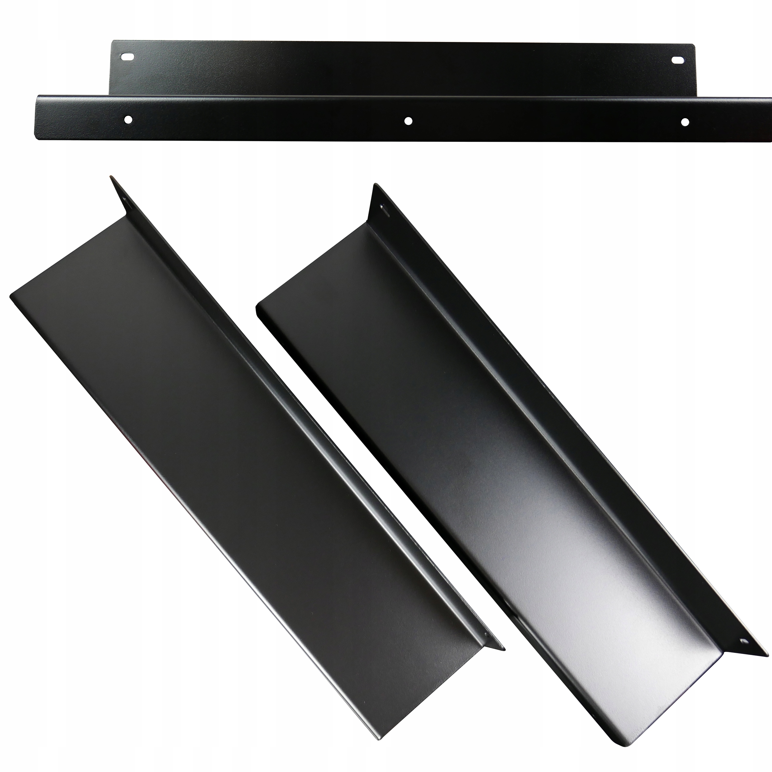 Montážní Držák pod desku pro pokladní zásuvku Černý ocelový