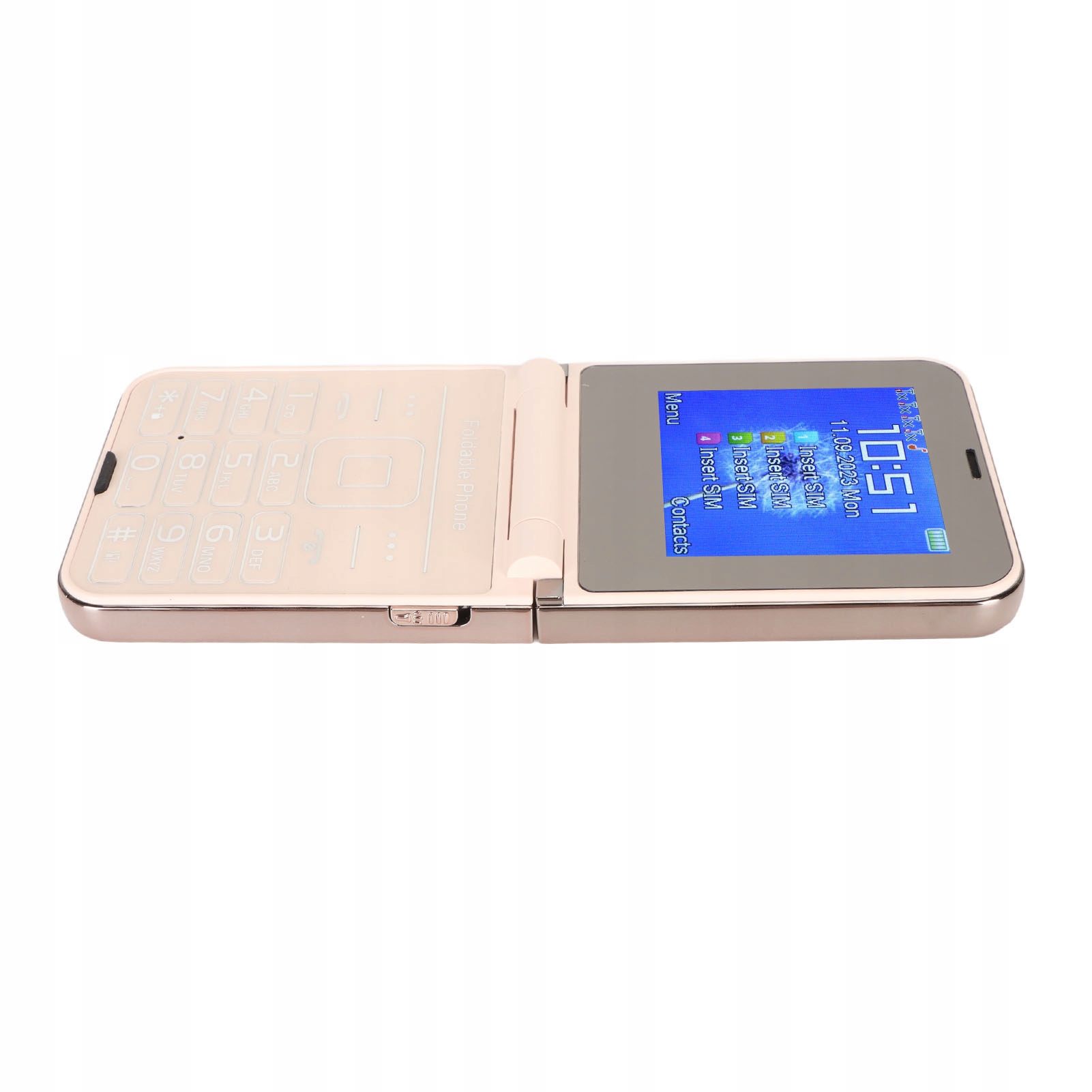 Flip 2G Telefon 2,6 cala Senior Cell Chone 2 Screen 1.3MP 4 karty SIM 00