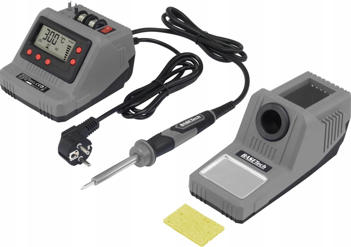 Stacja lutownicza 200°C do 450°C wyświetlacz LCD Zasilanie sieciowe