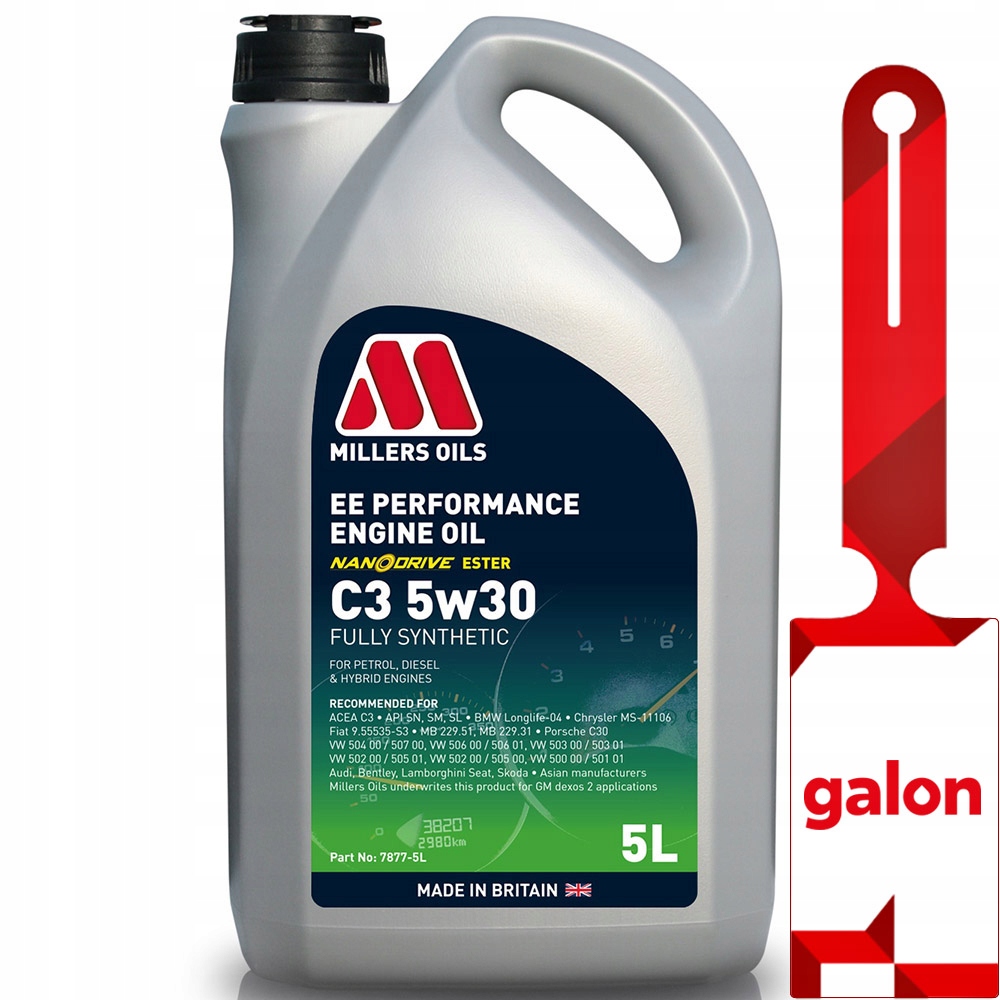 Millers Ee Performance C3 5w30 504/507 5L syntetyczny olej silnikowy