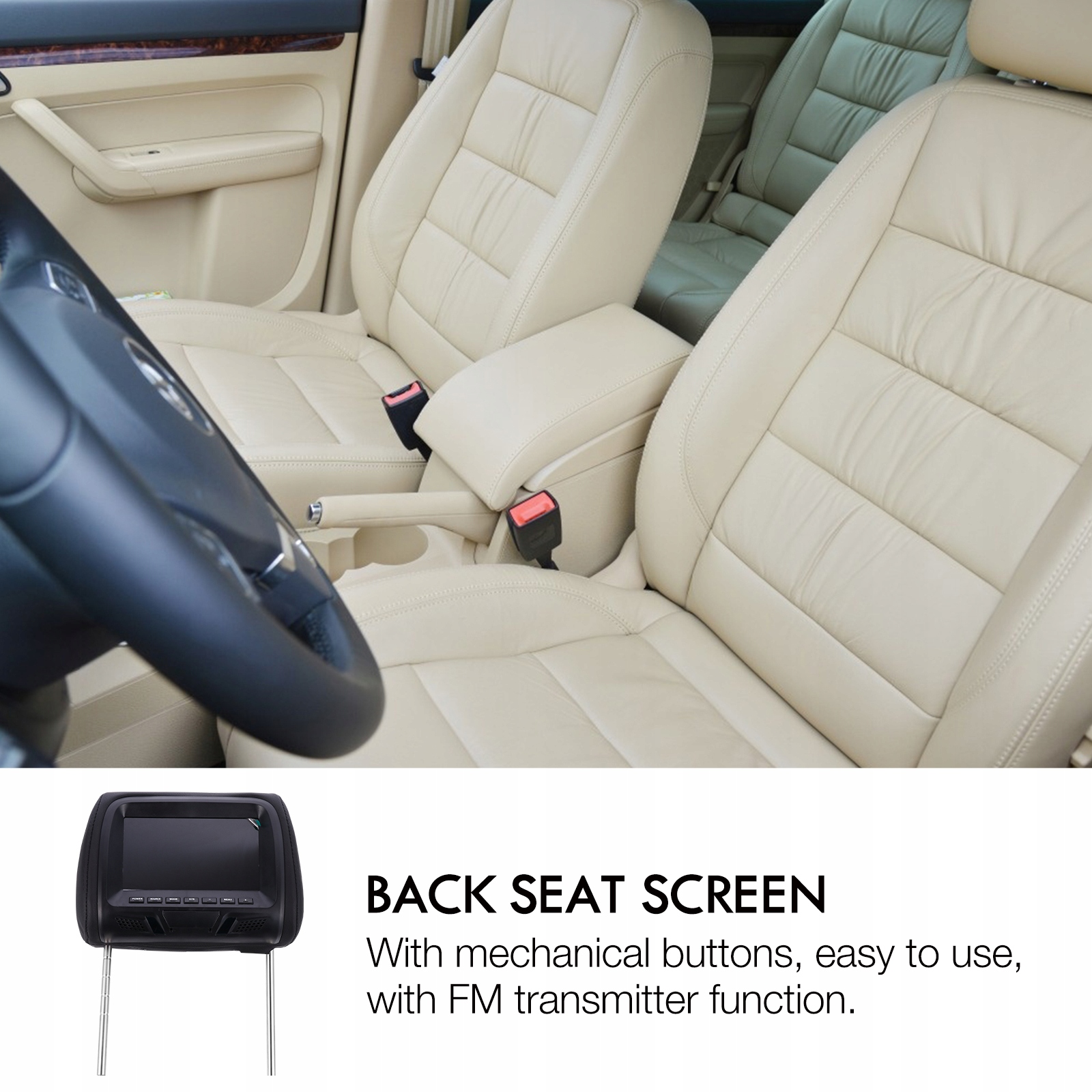 WYŚWIETLACZ WIDEO NA ZAGŁÓWKU 7-CALOWY Marka inny