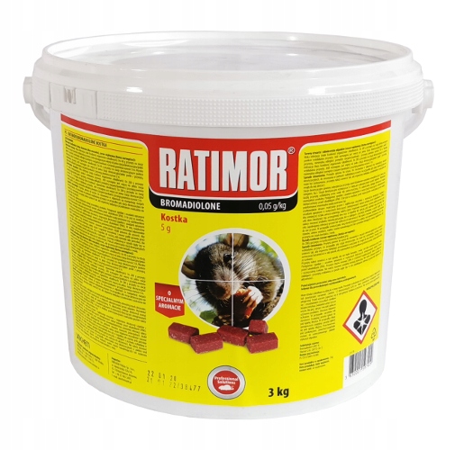 

Ratimor kostka 3kg trutka na myszy zwalcza szczury