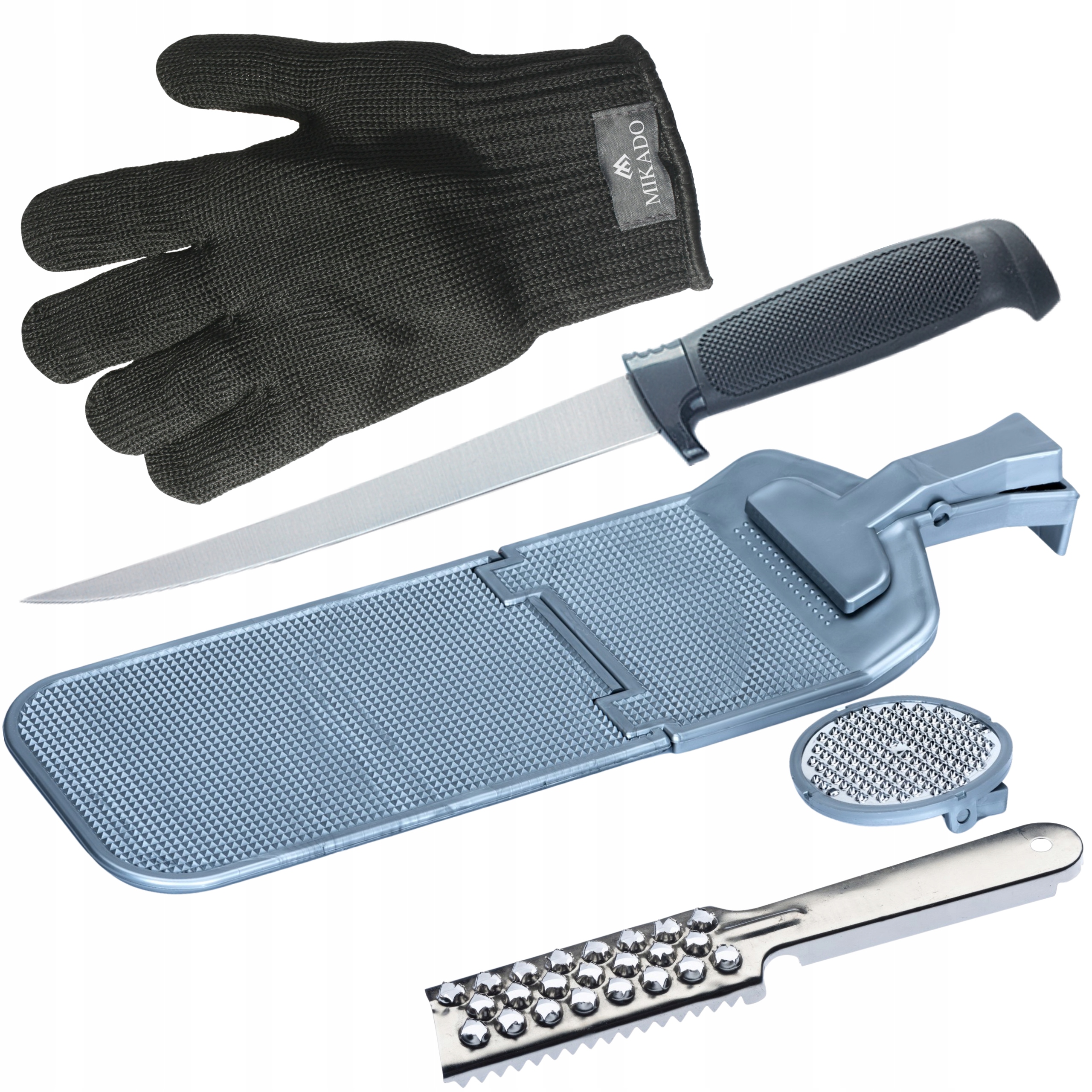 Zestaw Do Filetowania I Skrobania Ryb 5w1 Jaxon