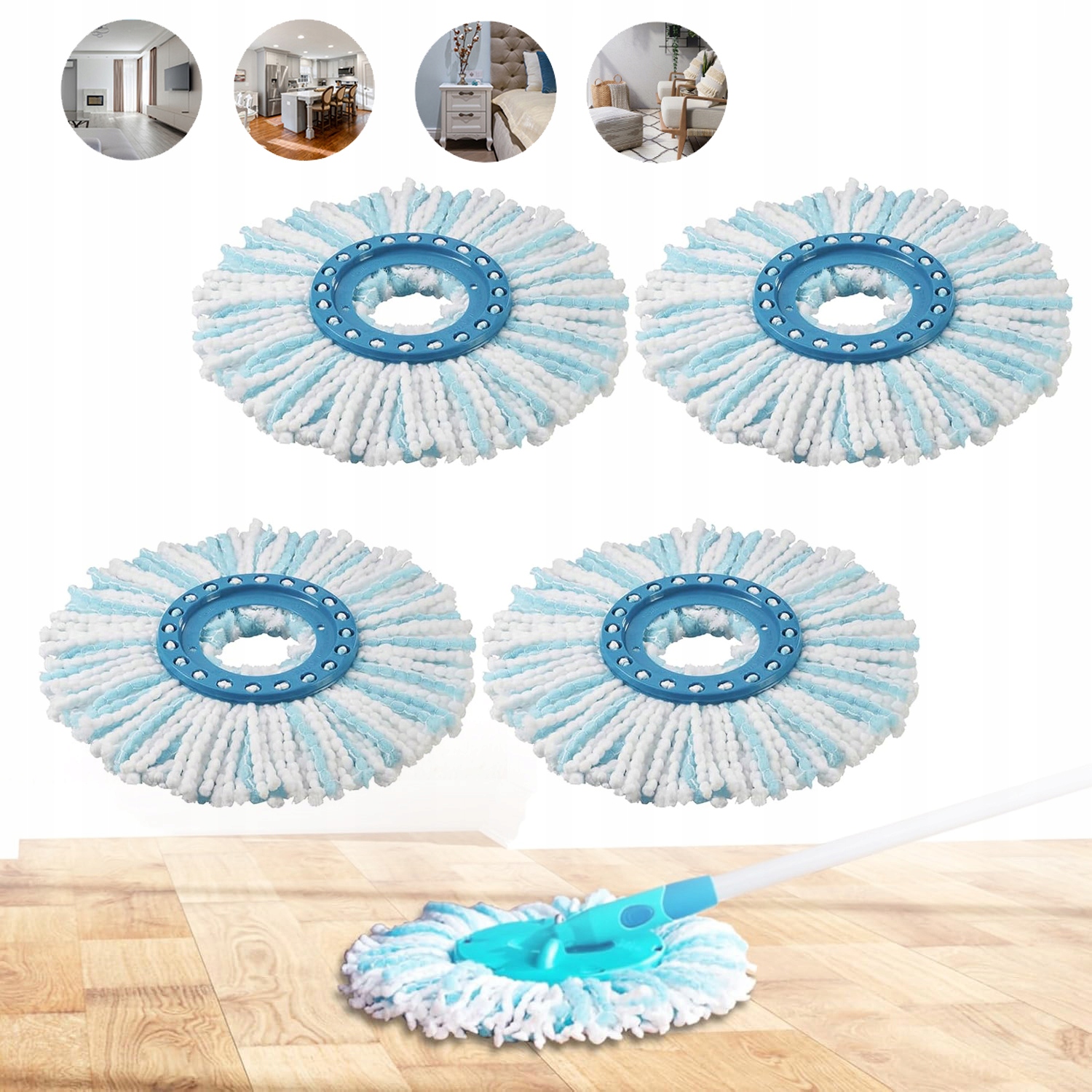 Levně Leifheit Clean Twist Náhradní Hlavice K Mopu, Hlavice Mopu, Mop K Mopu