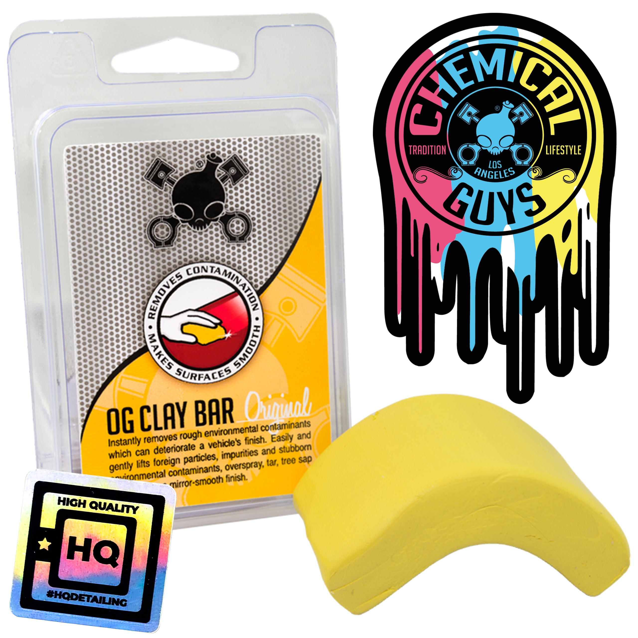CHEMICAL GUYS CLAY BAR MEDIUM - glinka do lakieru