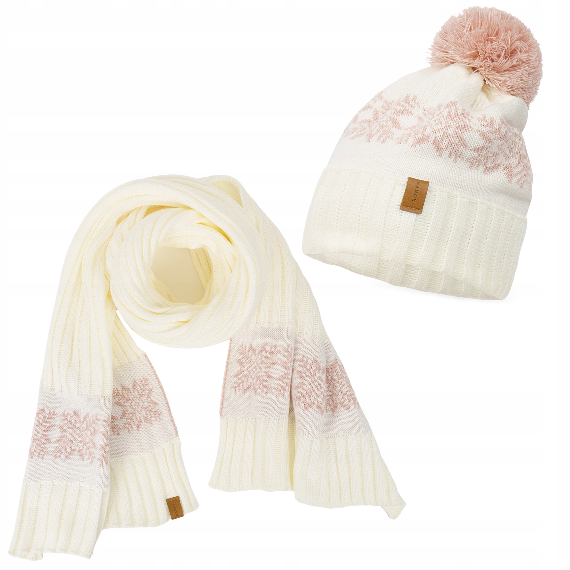 Nandy Sada Čepice a Šála Teplá Zimní Norský Vzor