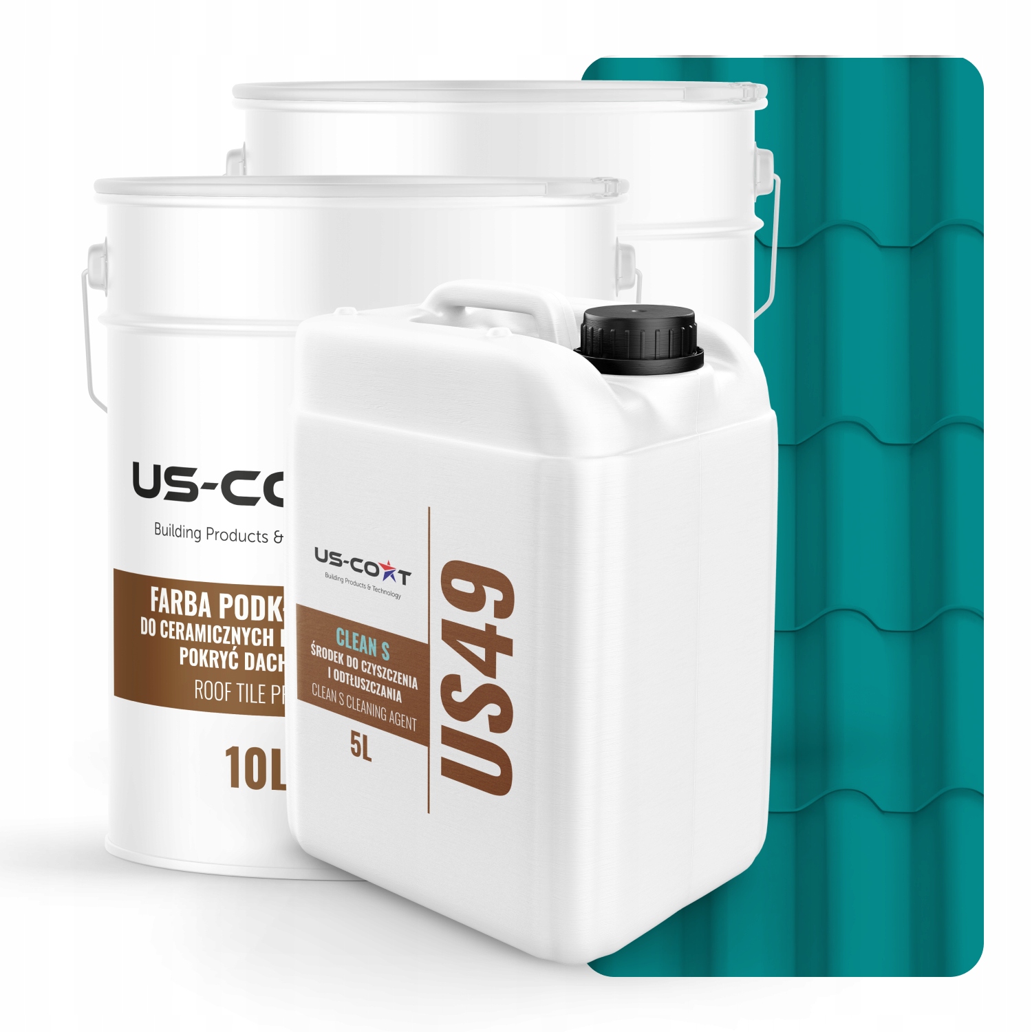 Farba Na Keramické Strechy Set Modrá Tyrkysová RAL5018 74 m2 Mat