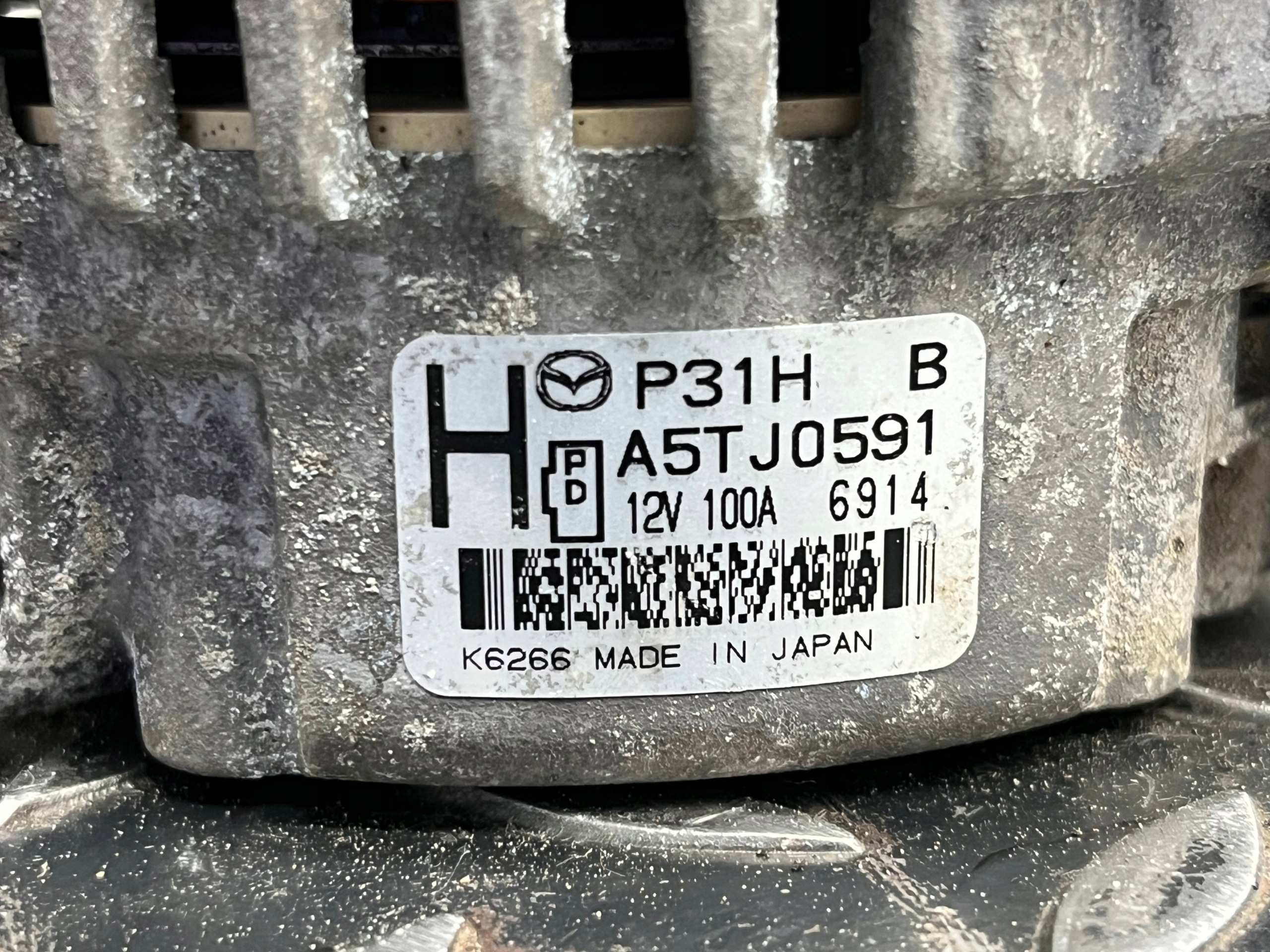 ALTERNATOR MAZDA CX3 P31HA5TJ0591