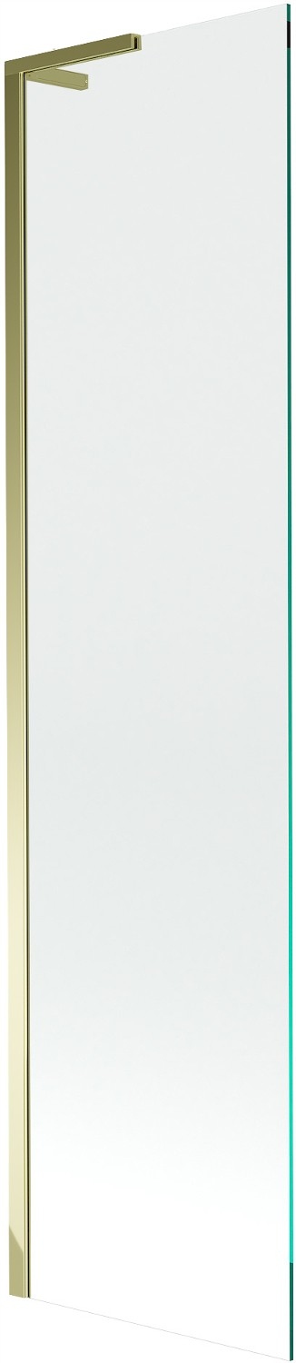 Mexen Next L vanová zástěna 1-křídlová 50 x 150 cm, průhledná, zlatá 895-