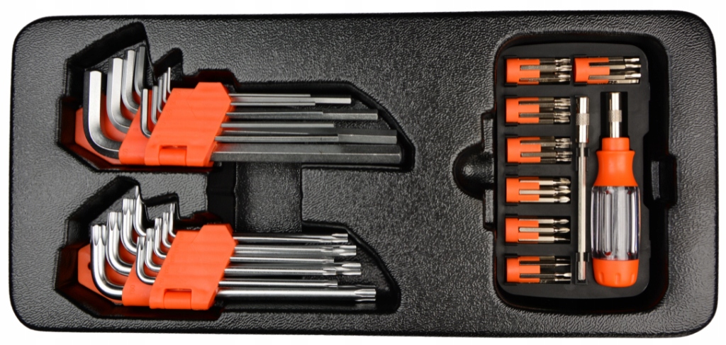 Sada nástrčných klíčů Imbus Torx Typ L Bity 62 ks FR1844 Farys