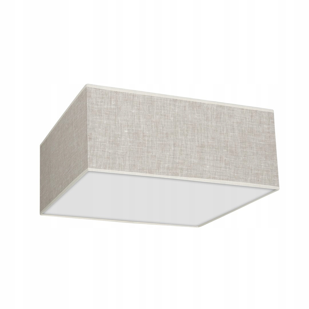 Plátená stropná lampa štvorcová 2xE27 Lino Eko-light