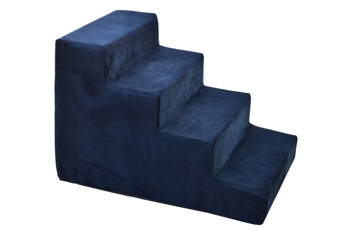 Levně Schody Pro Psa Kočku 40 CM Plošina Tmavě Modrá