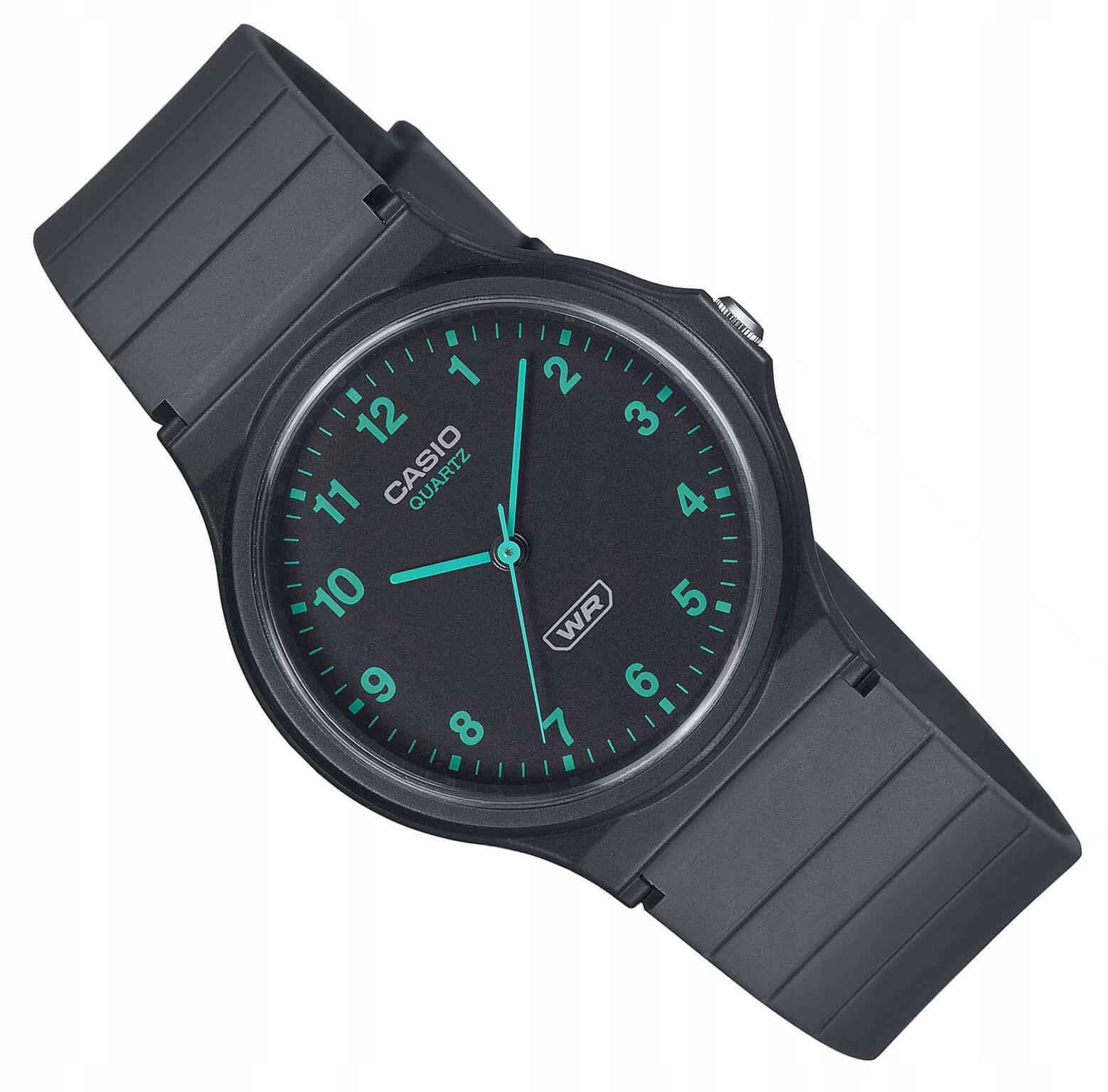 Černé Klasické Čitelné Kulatý Hodinky Casio Unisex MQ-24B-8BEF