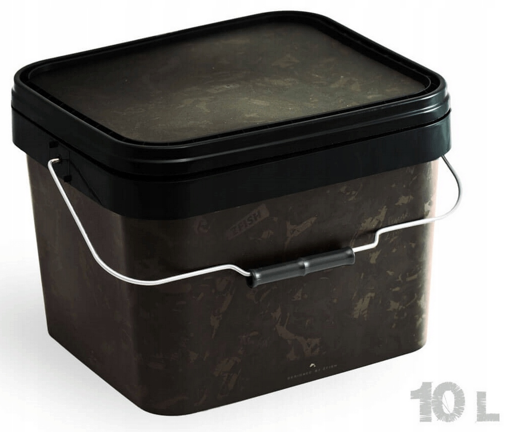 Kwadratowe wiadro wędkarskie ZFish Z-Core Camo 10L