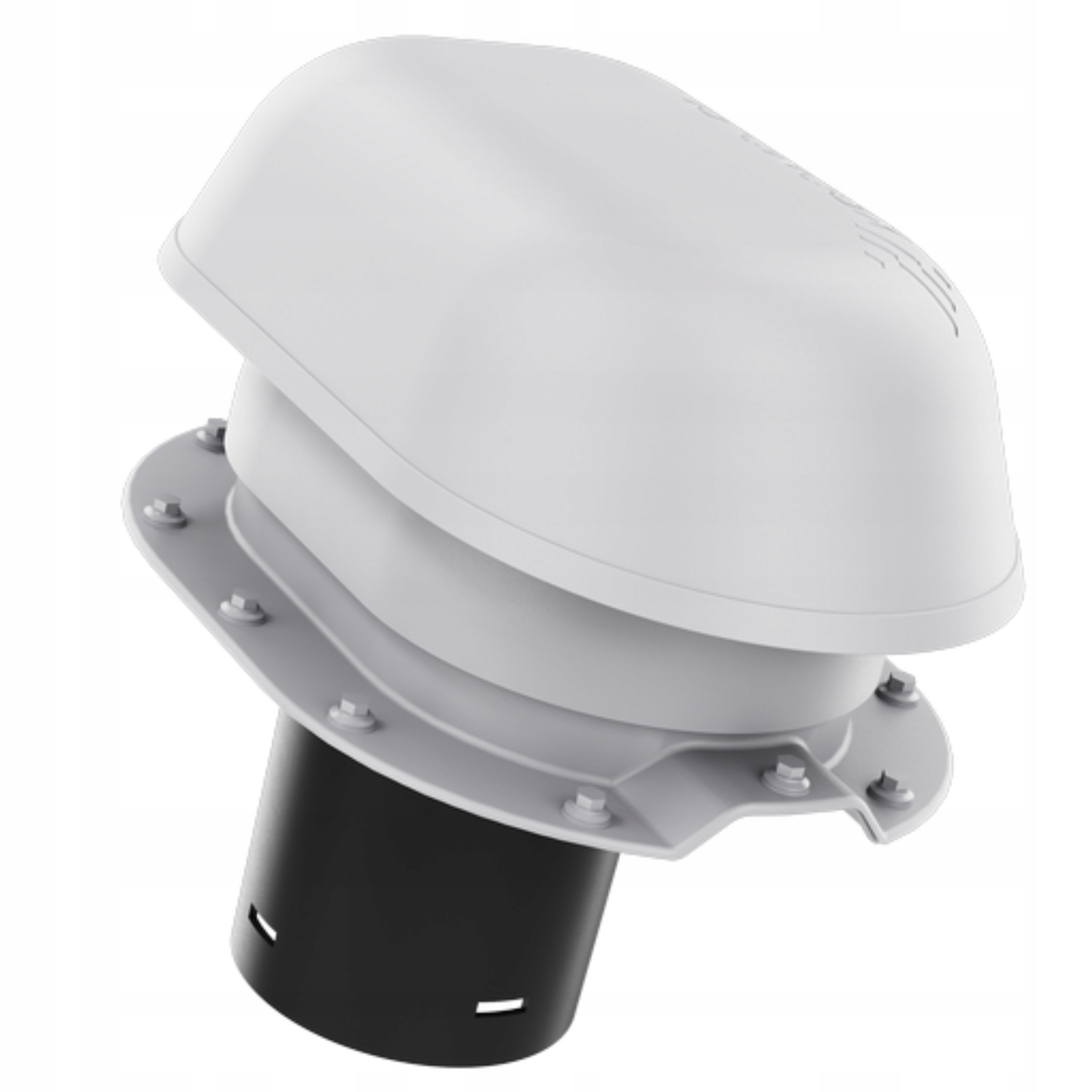 Větrací komín fi125 pro Budmat Taira Světle Šedý 7036