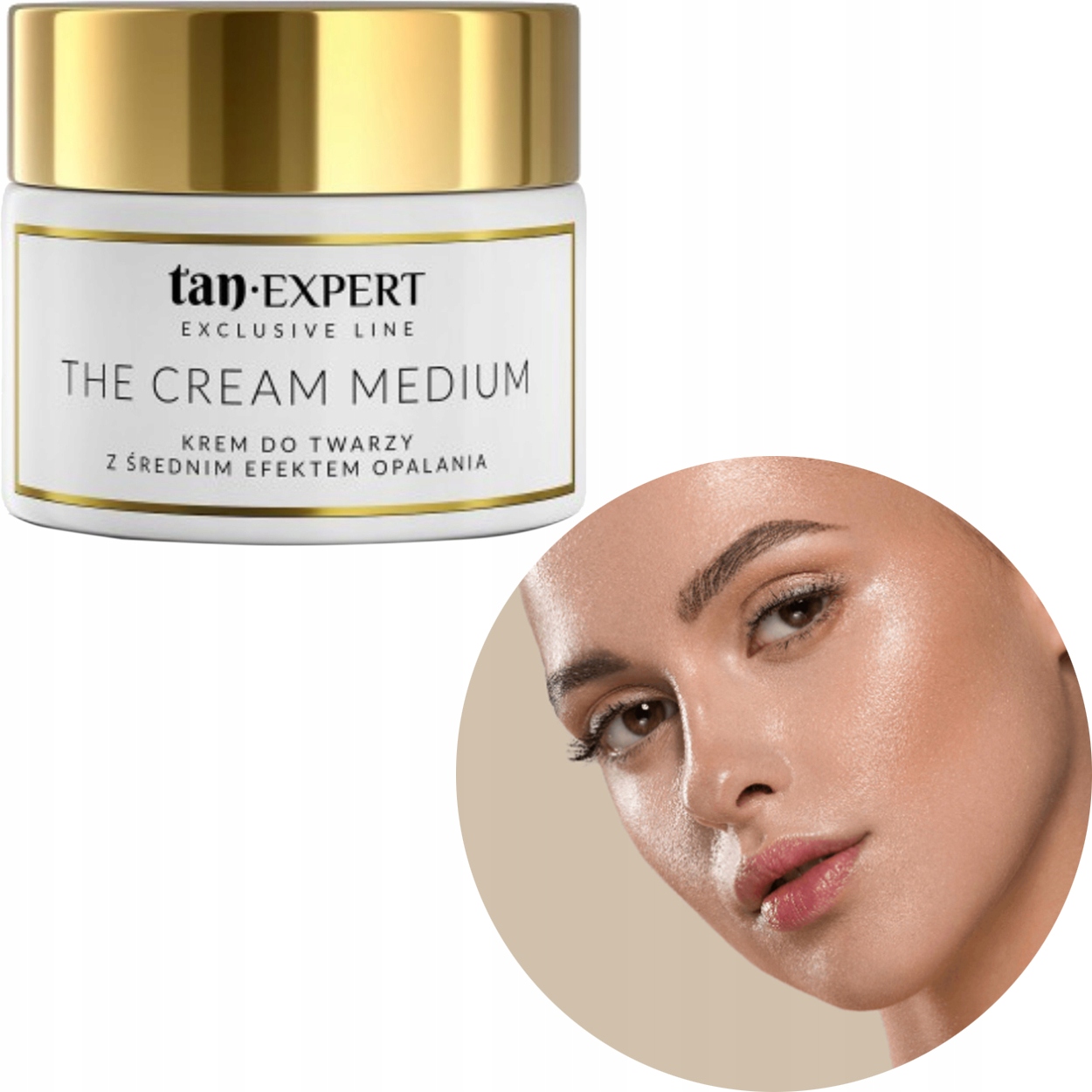 Krem Do Twarzy Z Efektem Opalania TanExpert The Cream Medium 50g