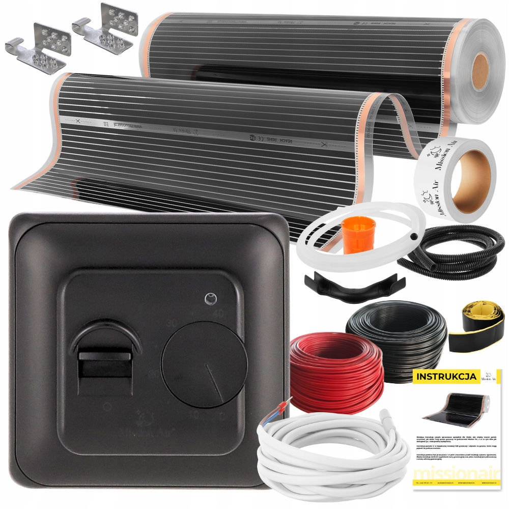 Set Mission Air Fólia vyhrievacia podložka Infračervená 100 cm A 160 W/m² 3,5 m²PTC